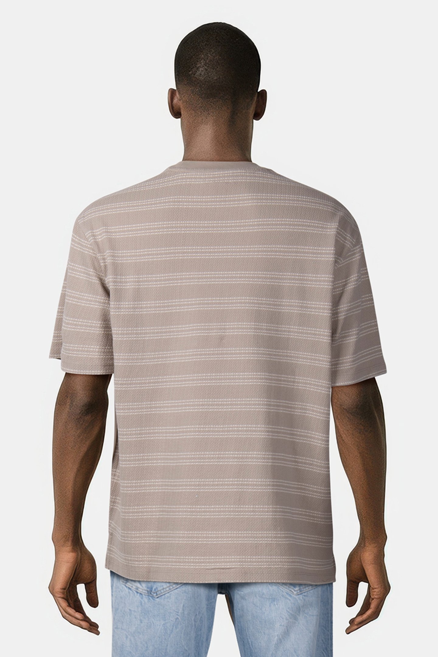 SS STRIPE JACQUARD PLAZA TAUPE 2