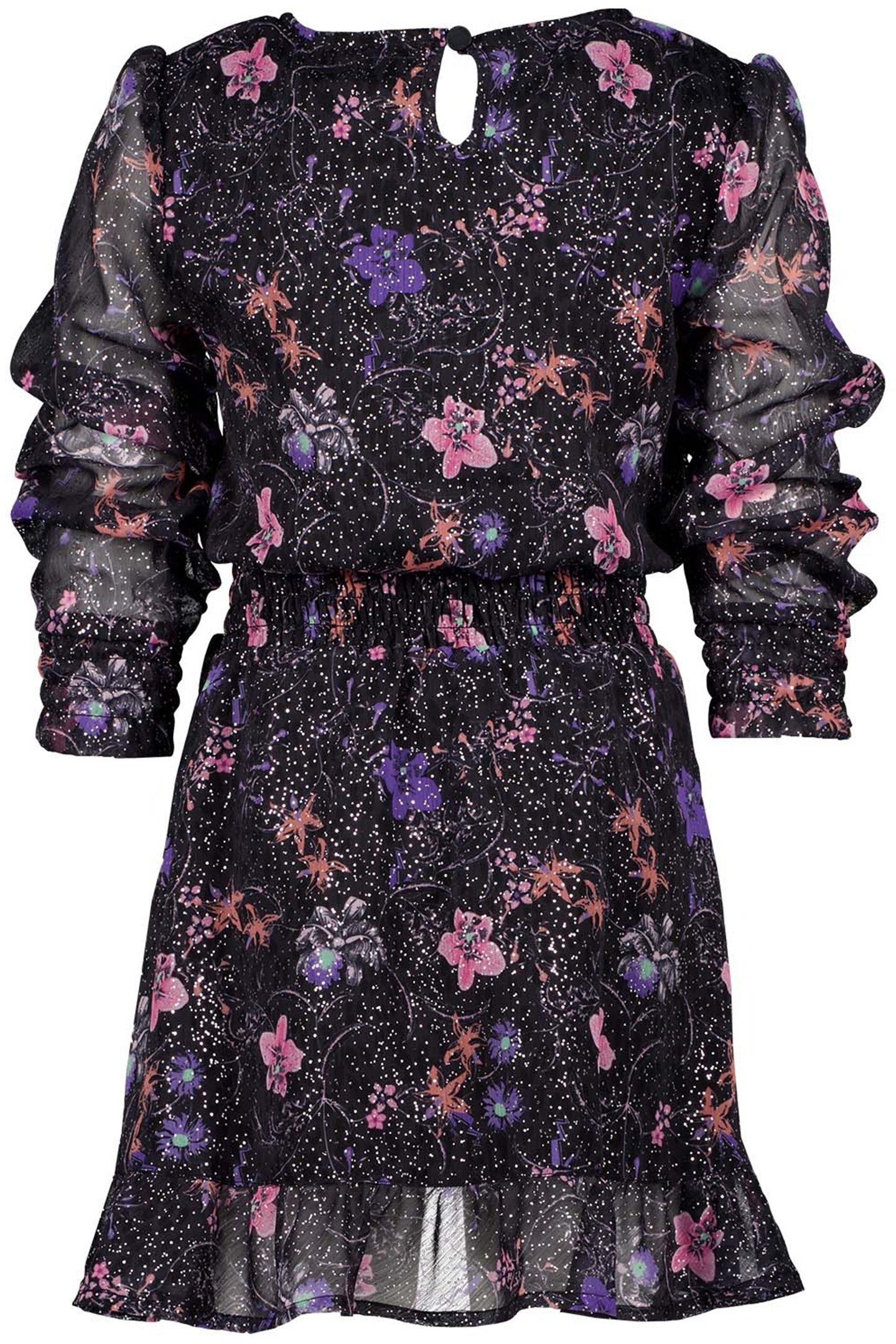 GIRL'S PENIKAH MIDI DRESS DEEP BLACK 2