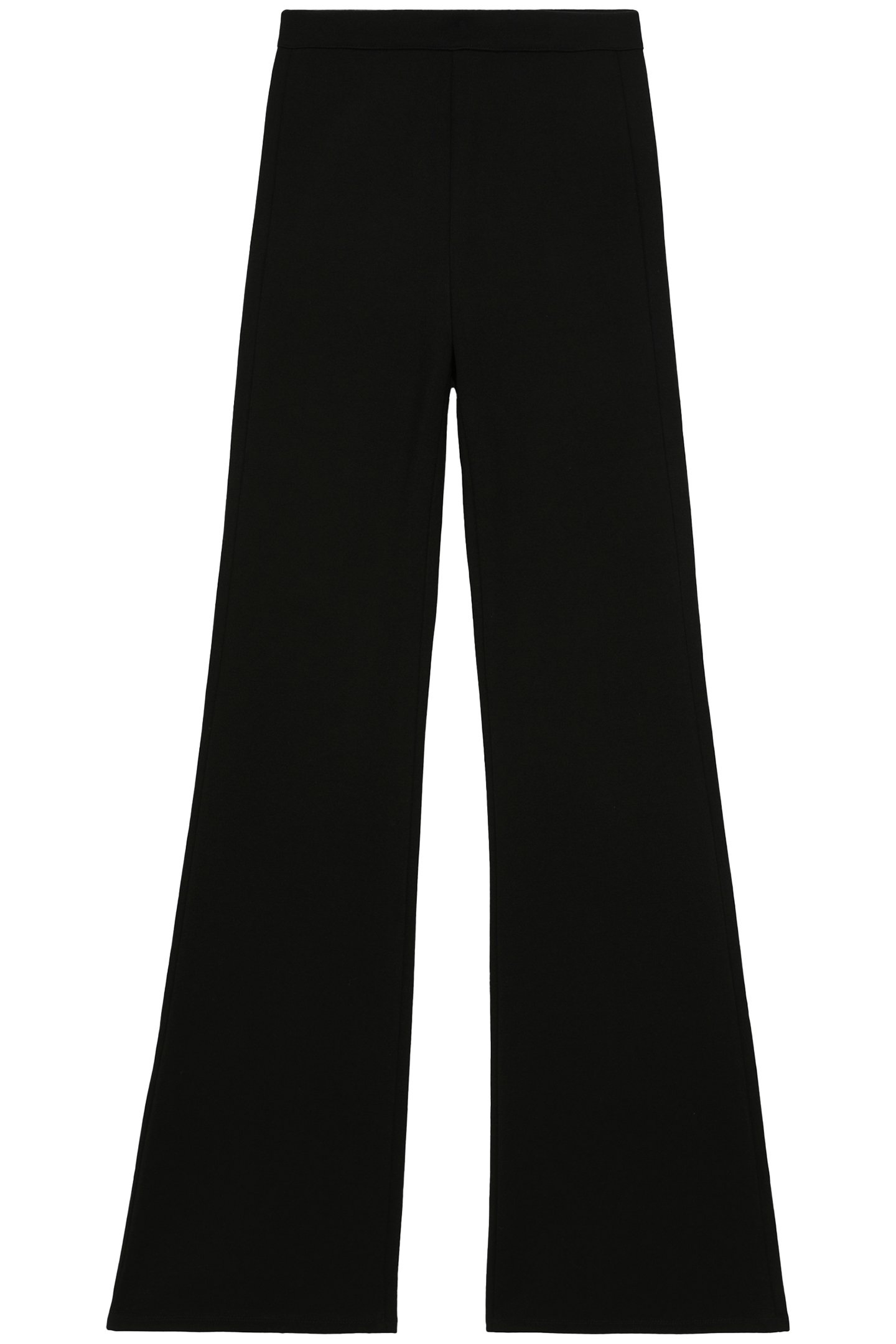 PANTALON BAS EVASE EN MILANO BLACK 2