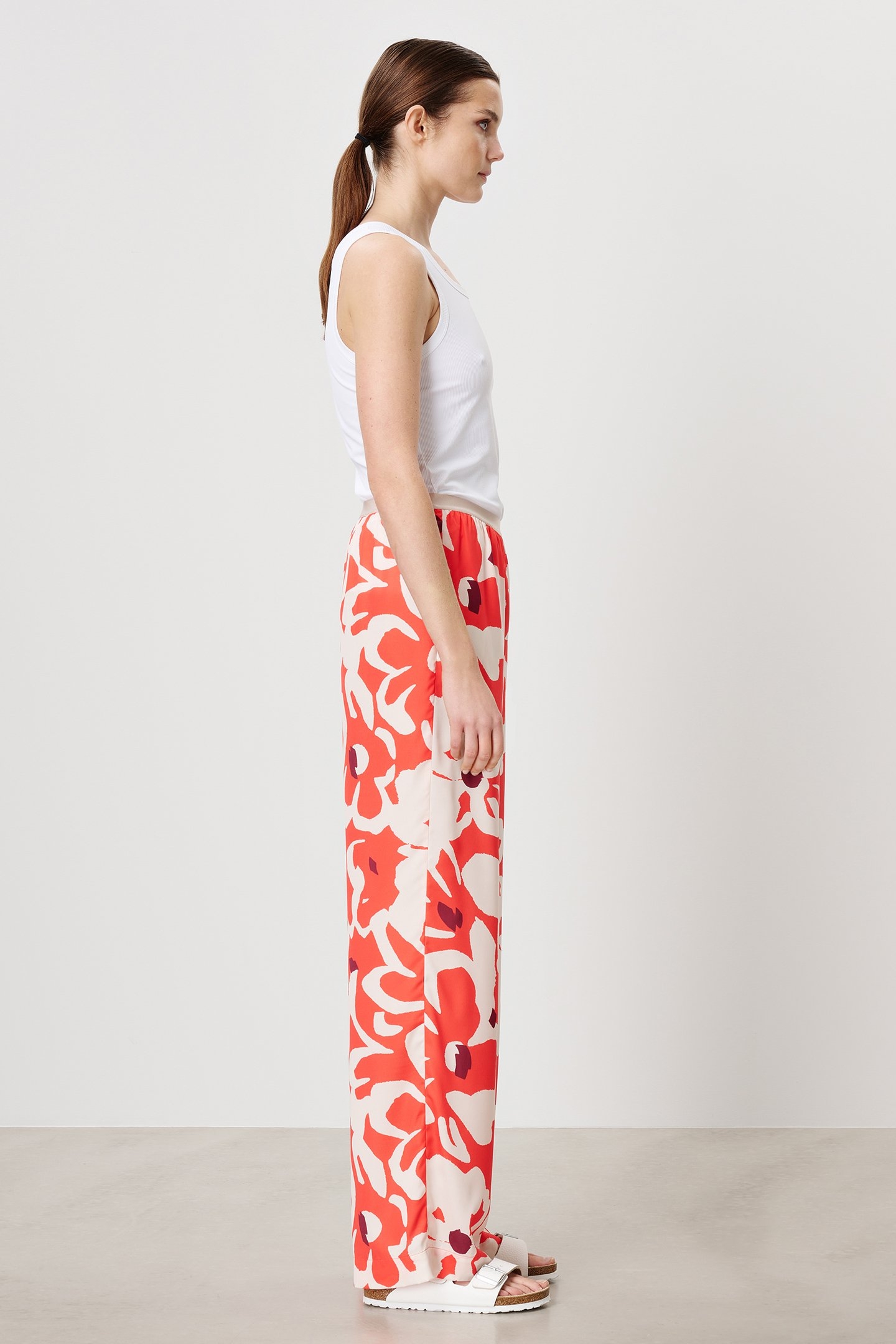 PRINTED EVAN PANTS PAPAYA 3
