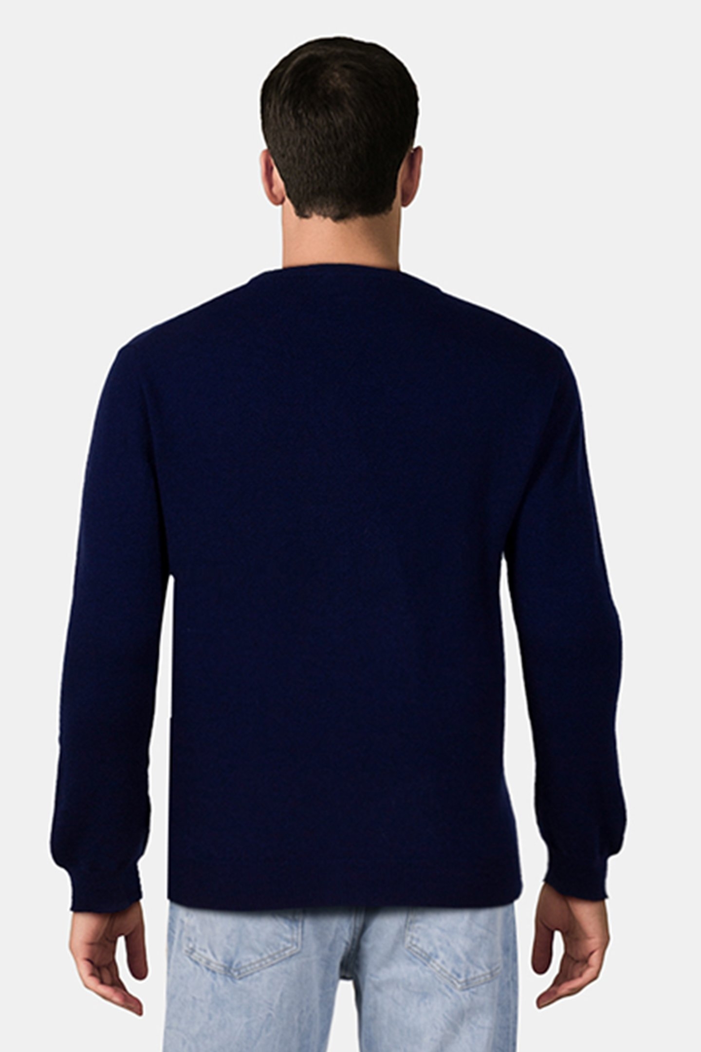 CASHMERE CREW NECK BLUE 2