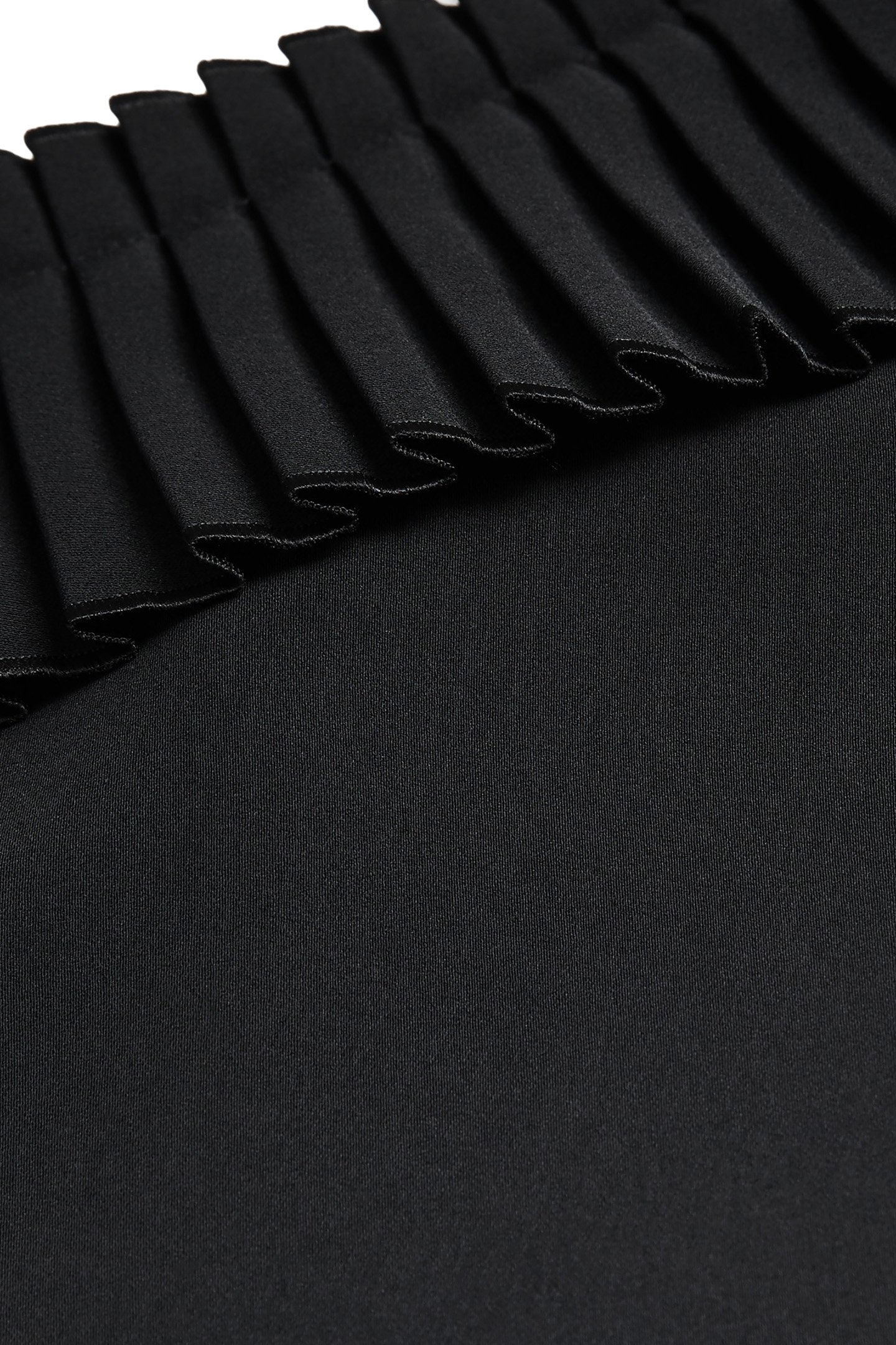 ONE-SHOULDER SHORT RUFFLED DRESS BLACK 6