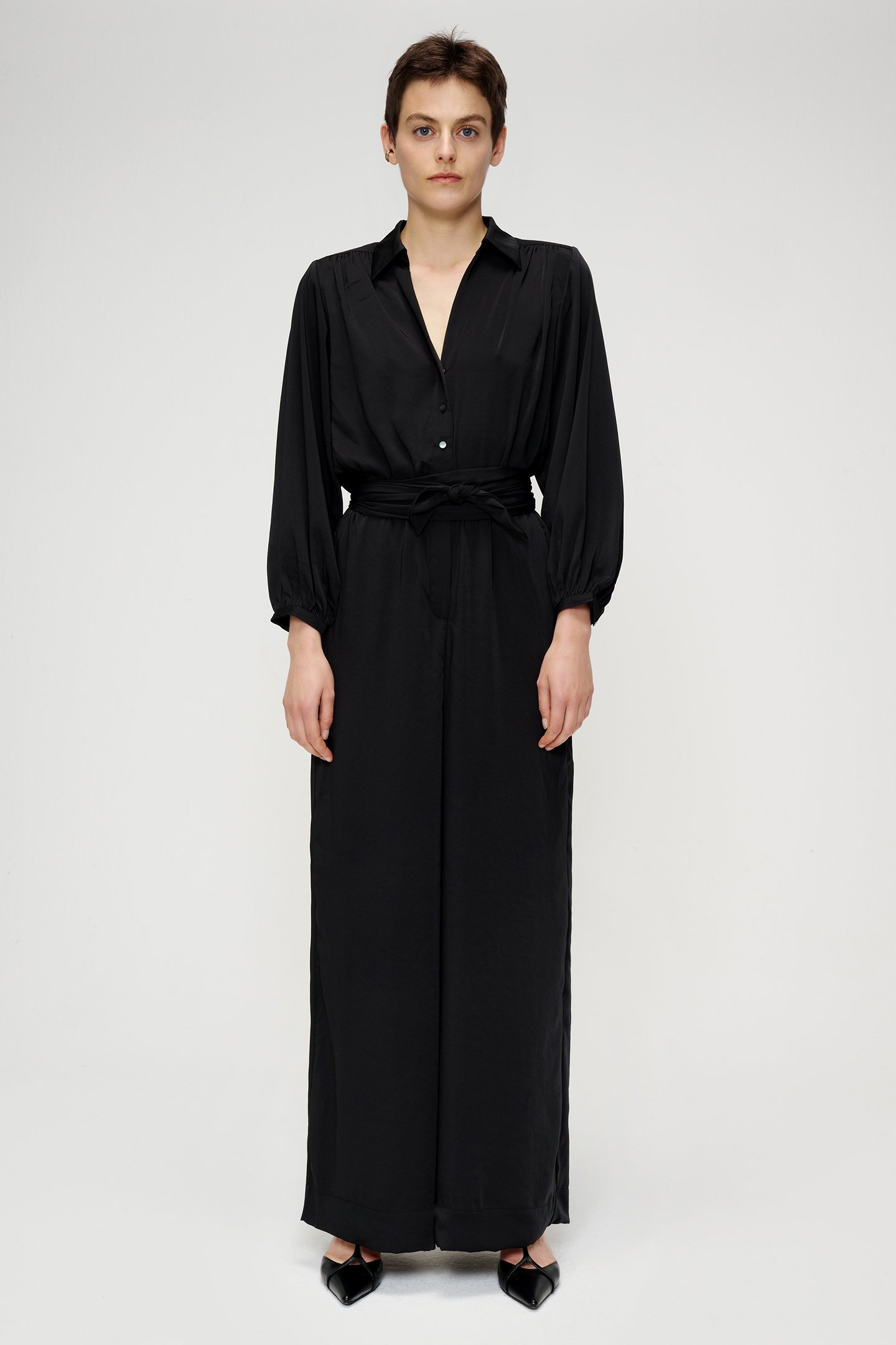 JAPANESE SATIN JUMPSUIT BLACK 1