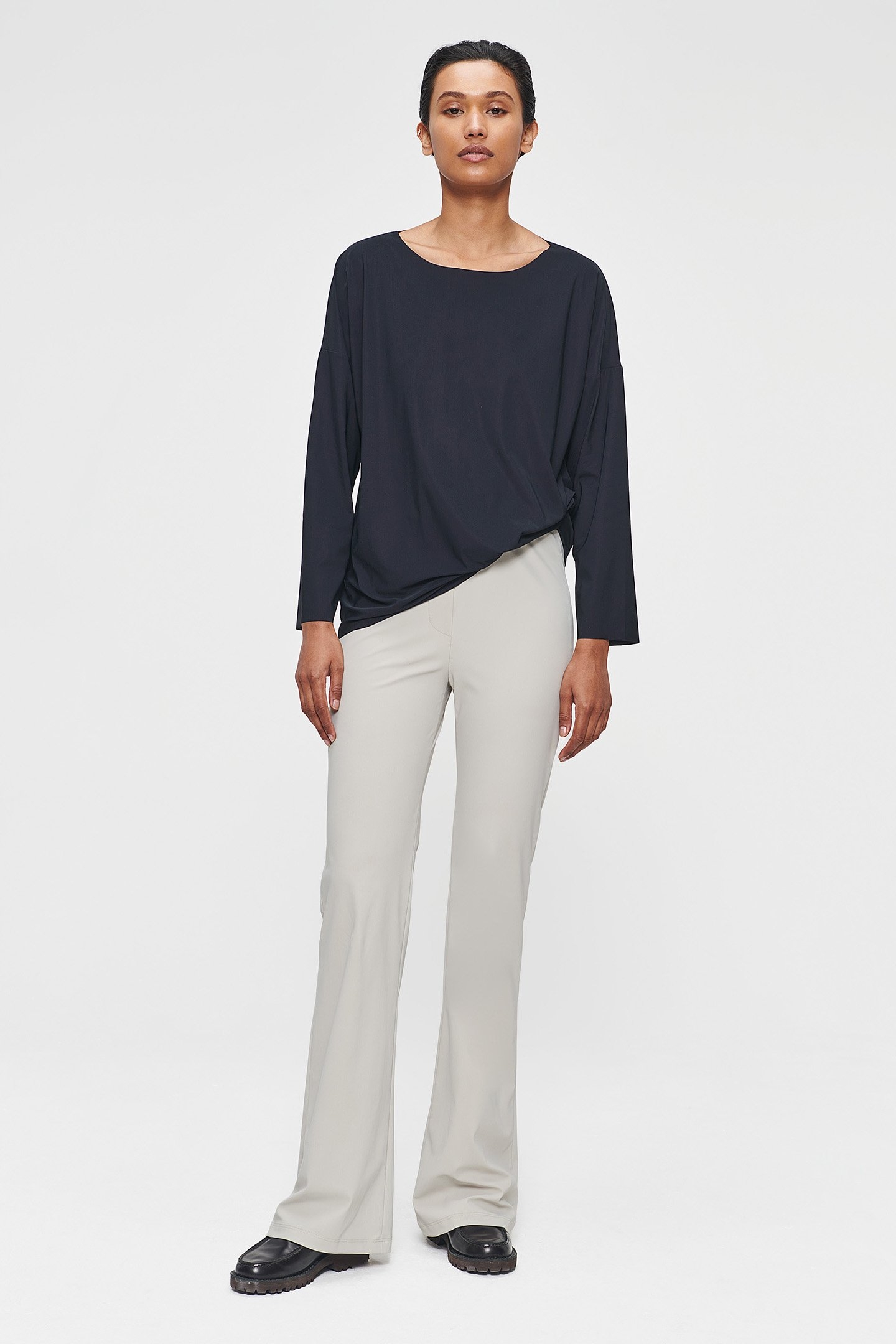 JERSEY JAZZ PANTS STONE 2