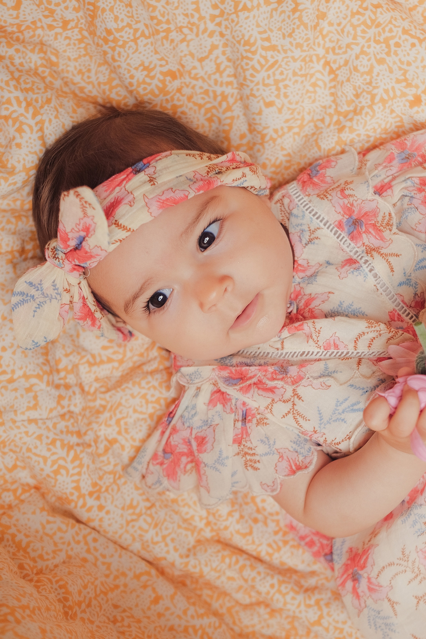 DRESS SILOÉ RASPBERRY FLOWERS 4