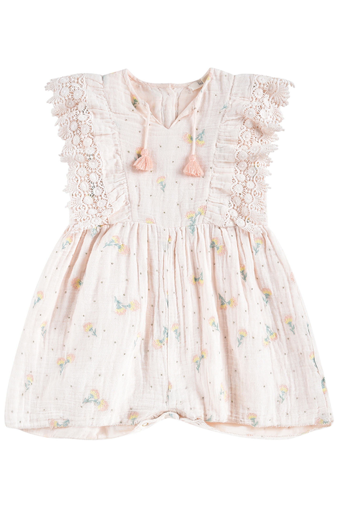 JUMPSUIT AGARO BLUSH DANDELION FLOWERS 2