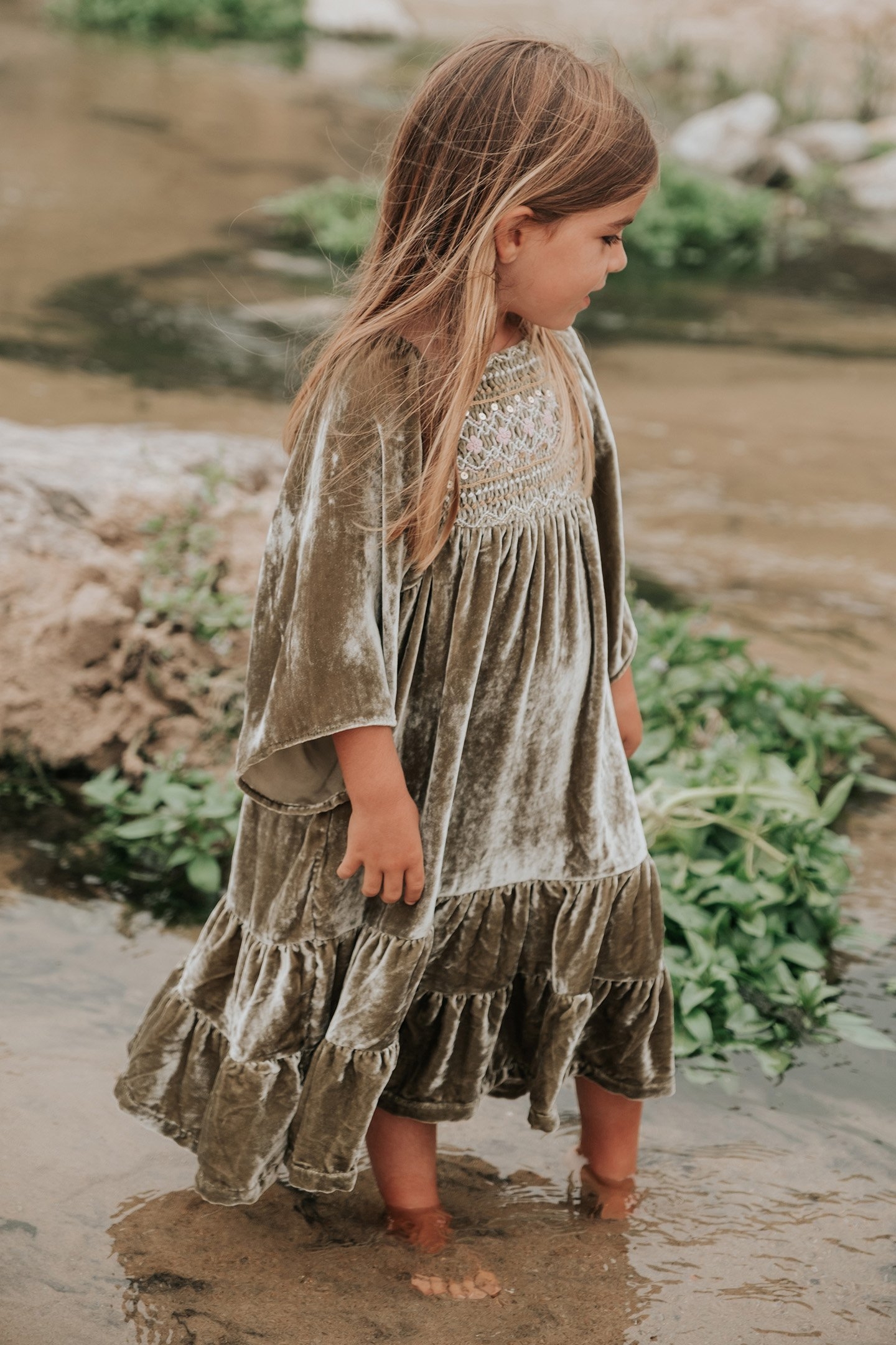 DRESS OLIVINA KHAKI WILD BOUQUET 5