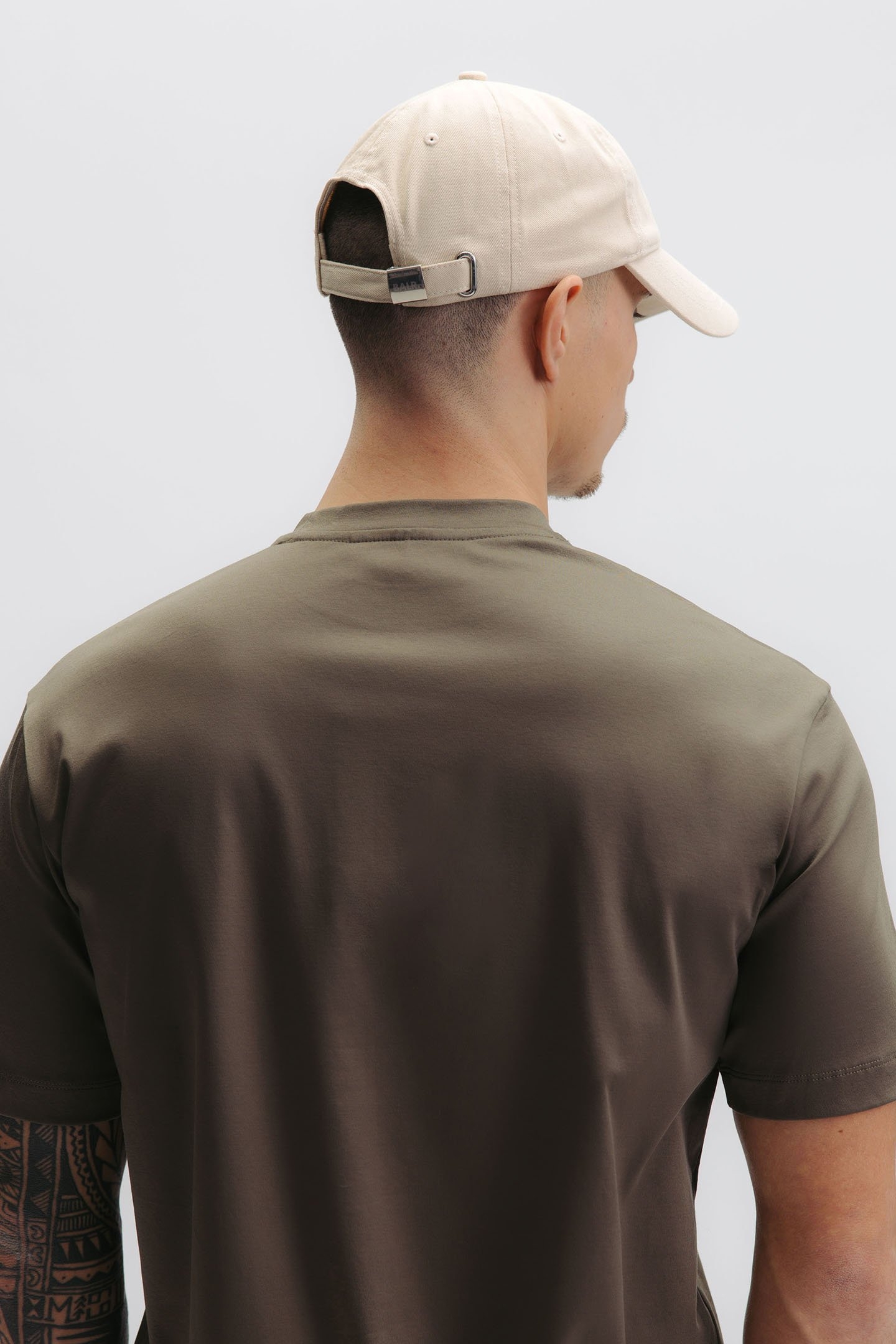 UNISEX LOGO DAD CAP FEATHER BEIGE 3