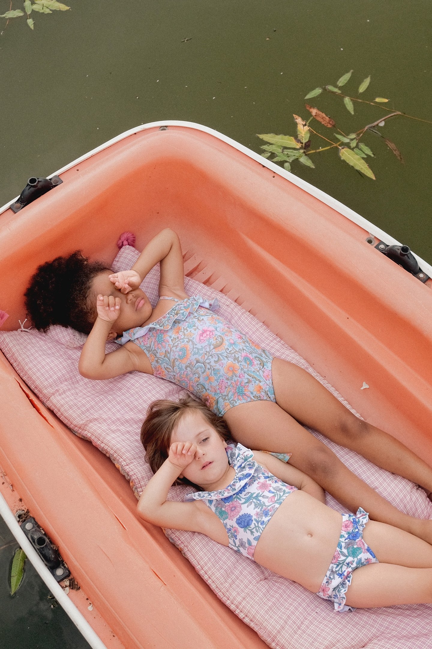 BATHING SUIT AUDREY WATER RIVER FLOWERS 3