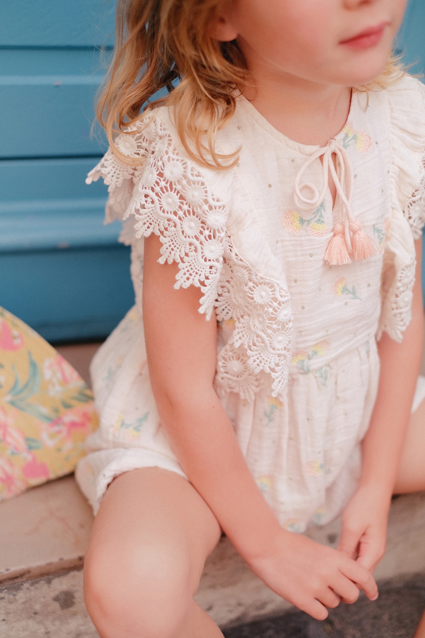 JUMPSUIT AGARO BLUSH DANDELION FLOWERS 7