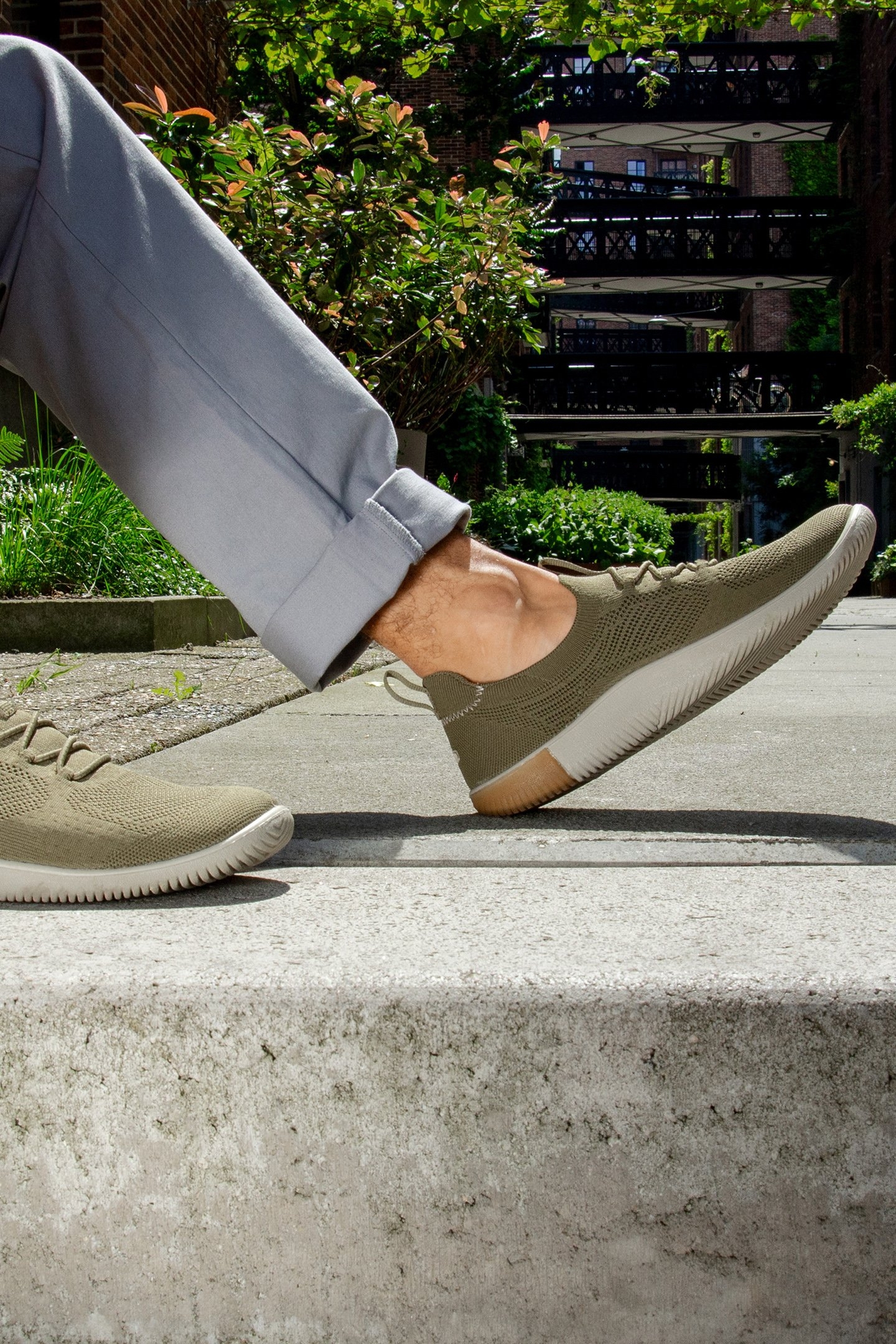 KNX KNIT LACE MARTINI OLIVE/PLAZA TAUPE 2