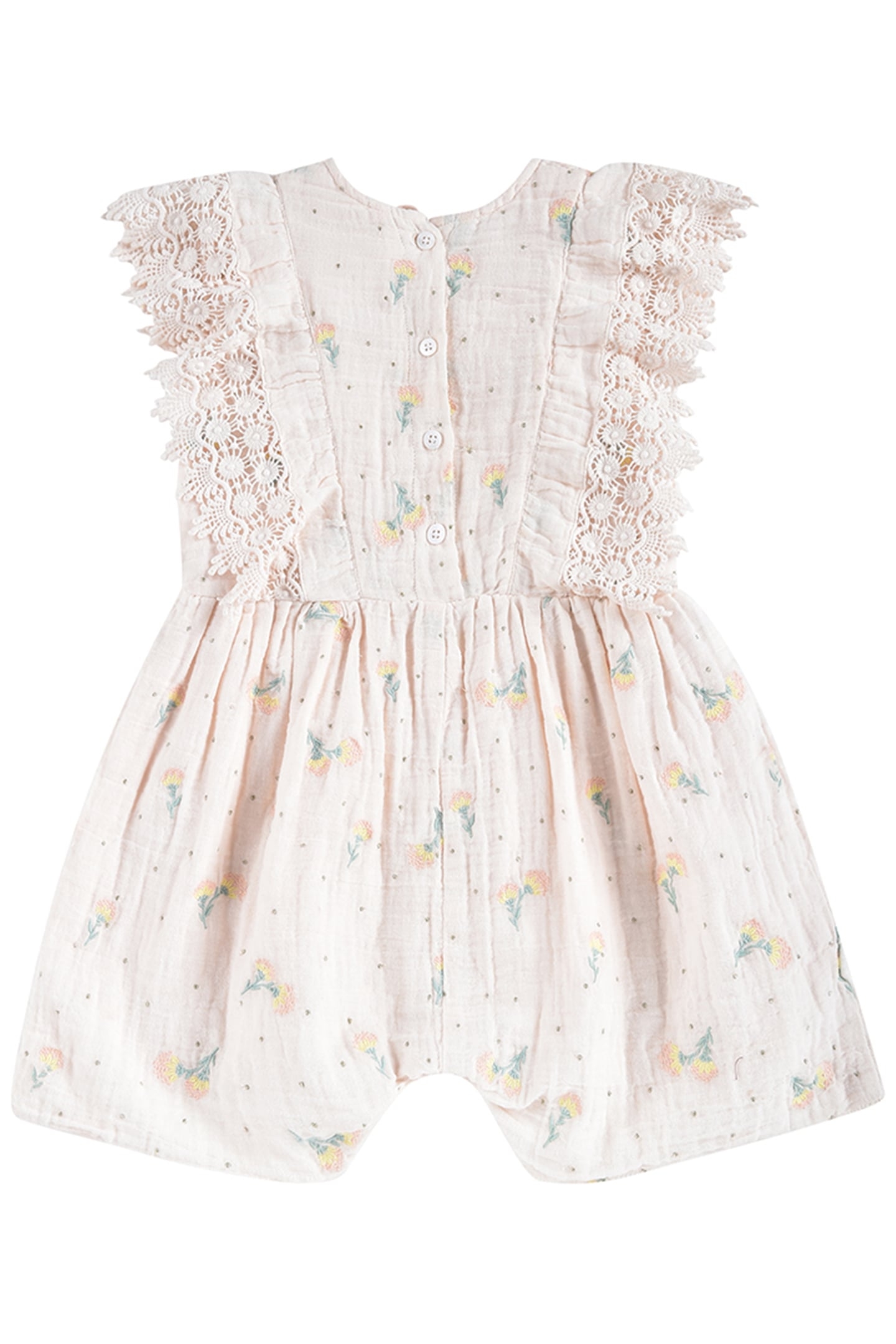 JUMPSUIT AGARO BLUSH DANDELION FLOWERS 3