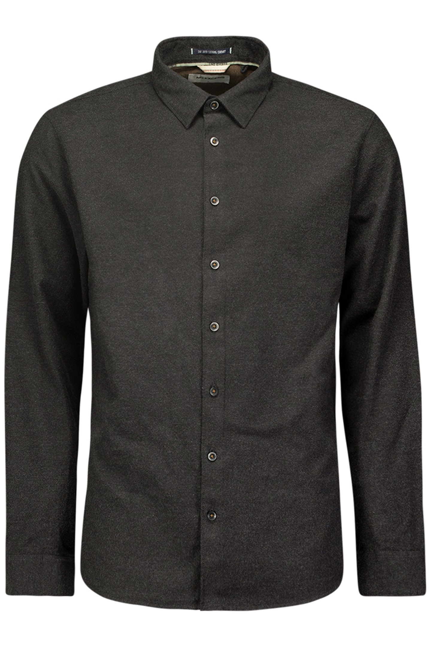 SHIRT 2 COLOURED TWILL BLACK 1