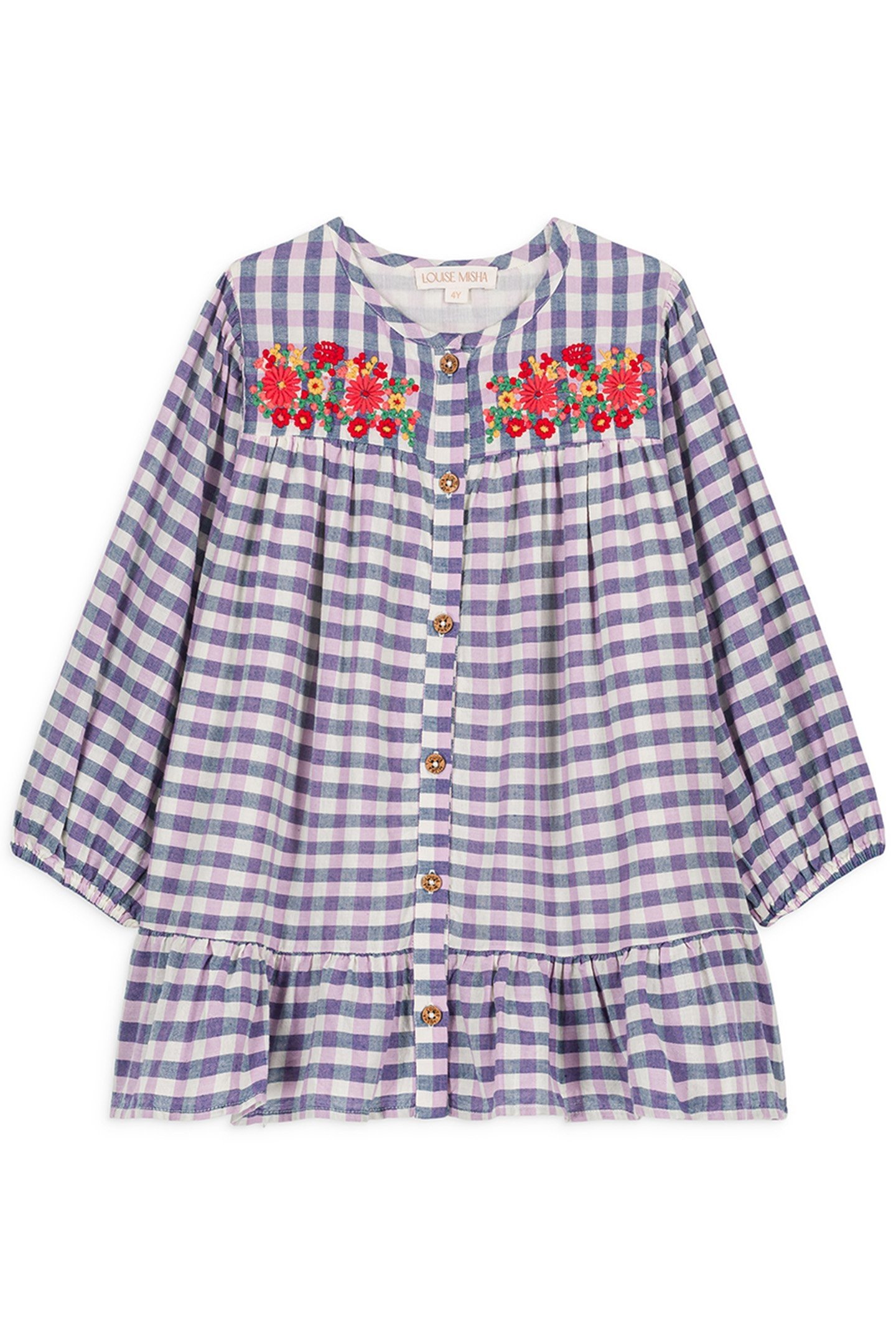 DRESS MASSILIA BLUE & PURPLE CHECKS 2