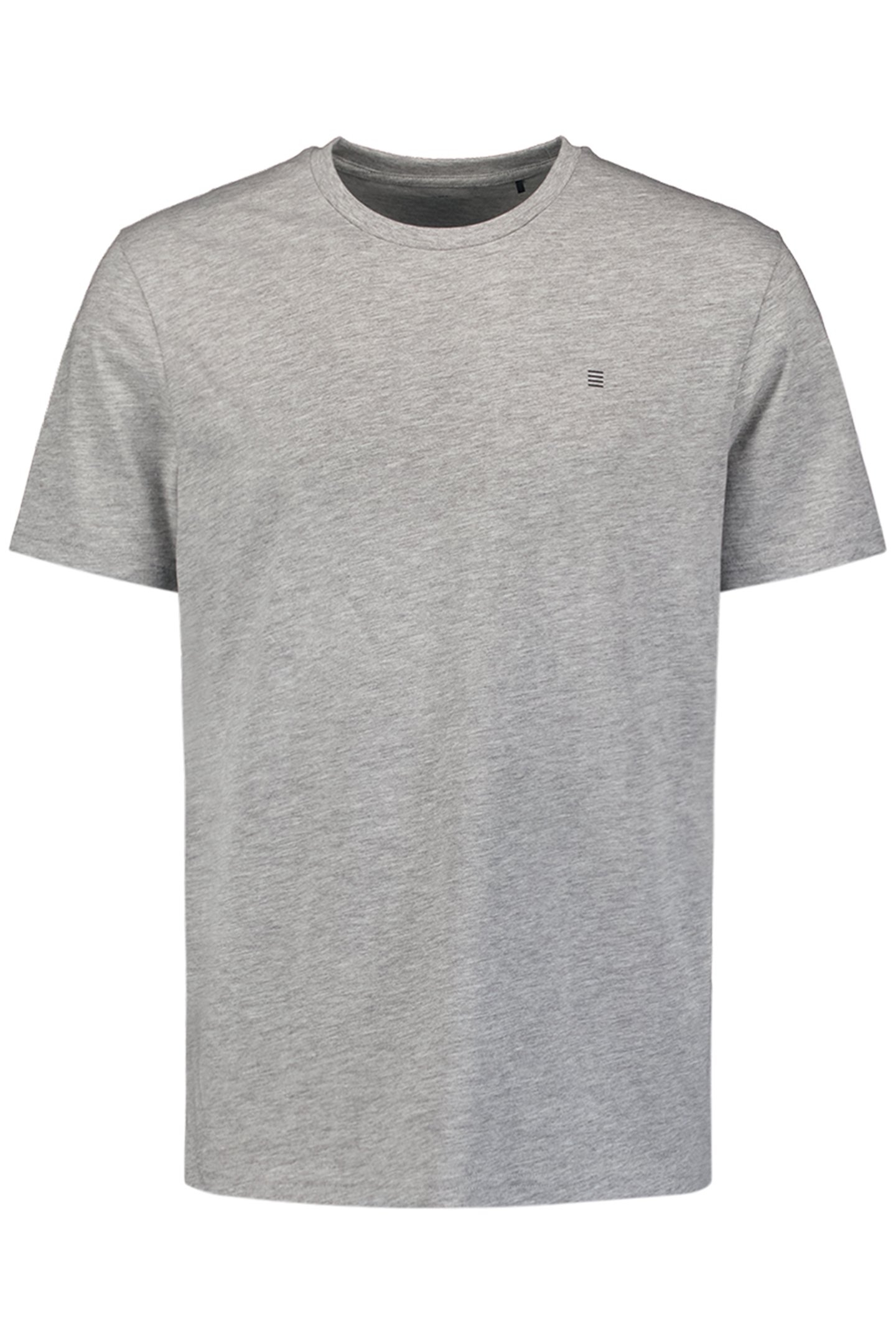 T-SHIRT CREWNECK SOLID BASIC GREY MELANGE 4
