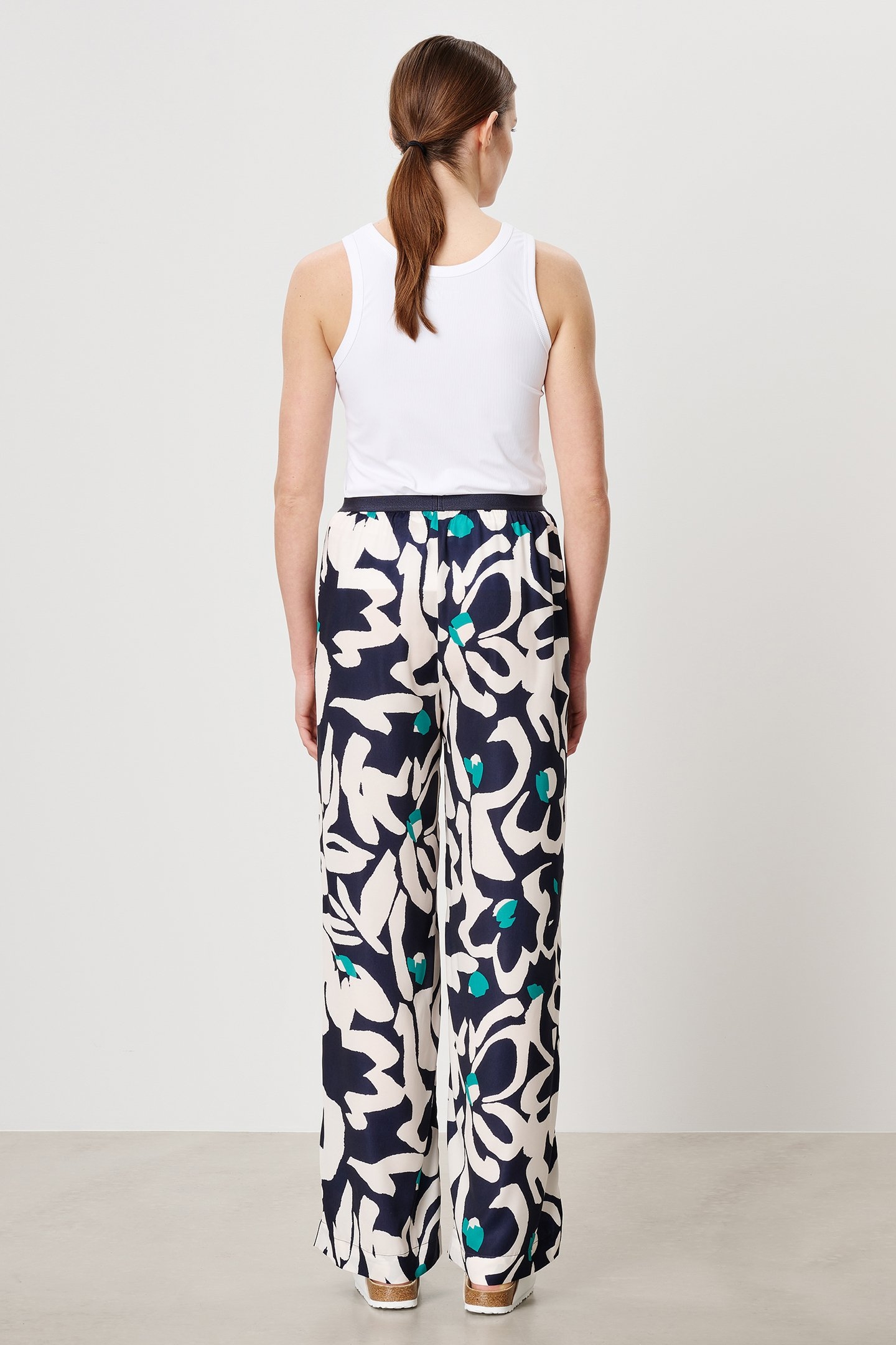 PRINTED EVAN PANTS INK BLUE 2