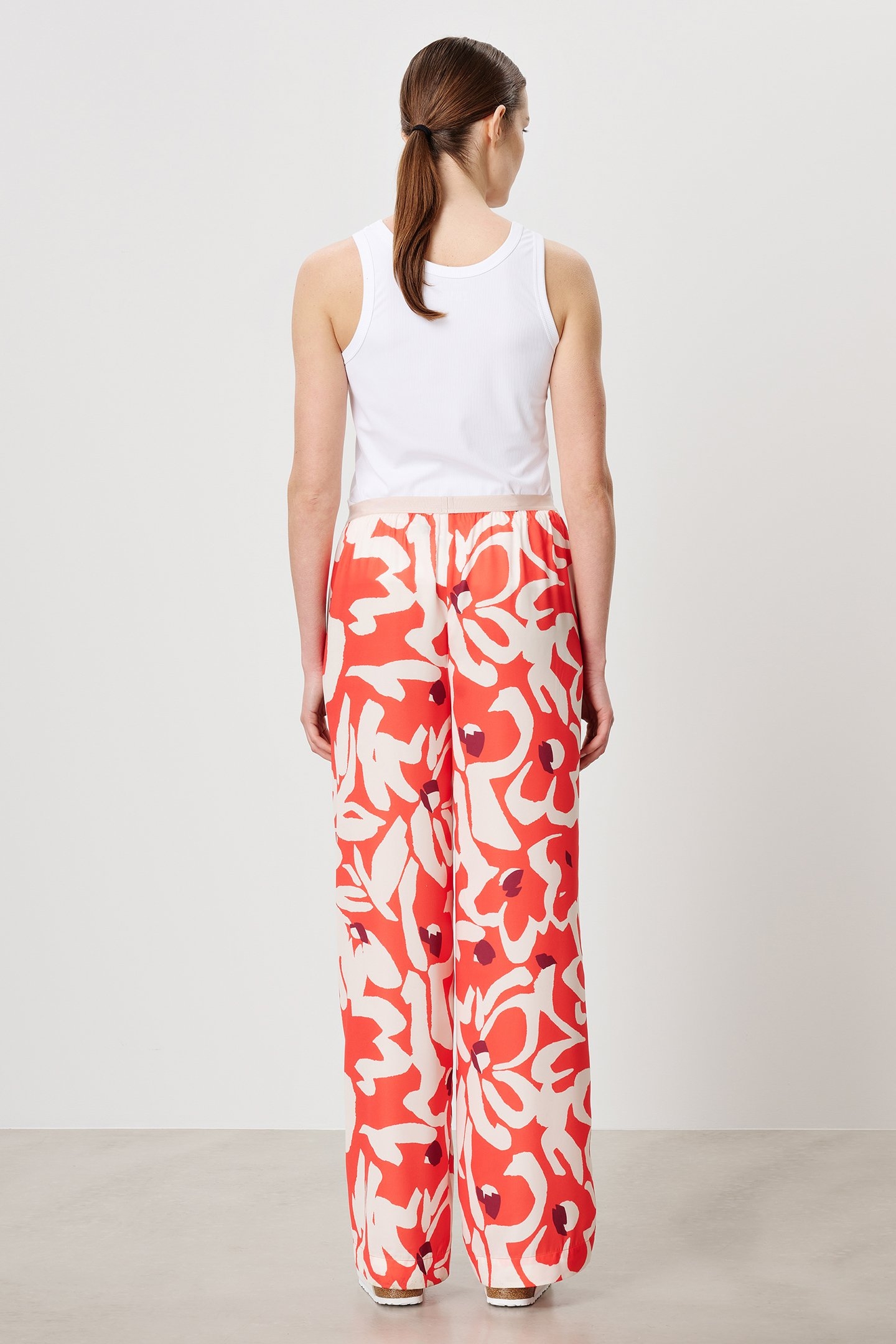 PRINTED EVAN PANTS PAPAYA 2