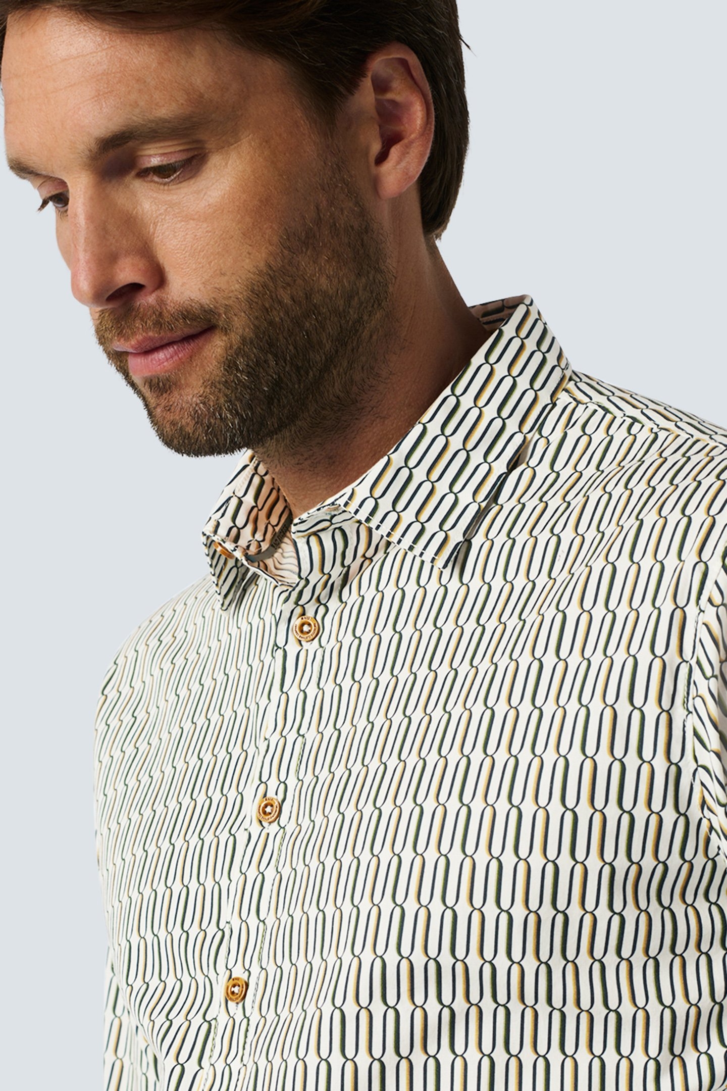 SHIRT STRETCH ALLOVER PRINTED WHITE 6