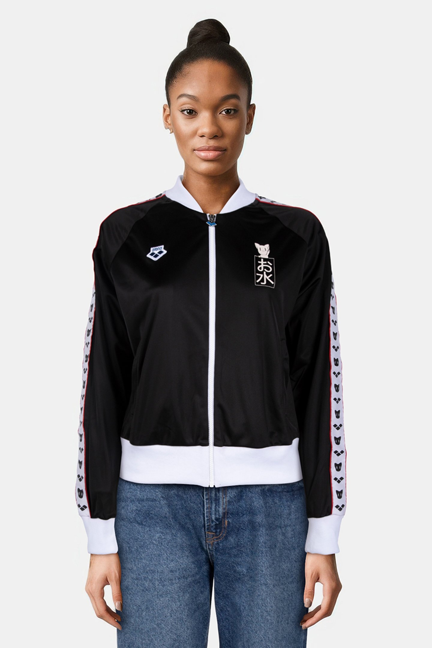 W RELAX IV TEAM JACKET MIZU BLACK WHITE BLACK 3