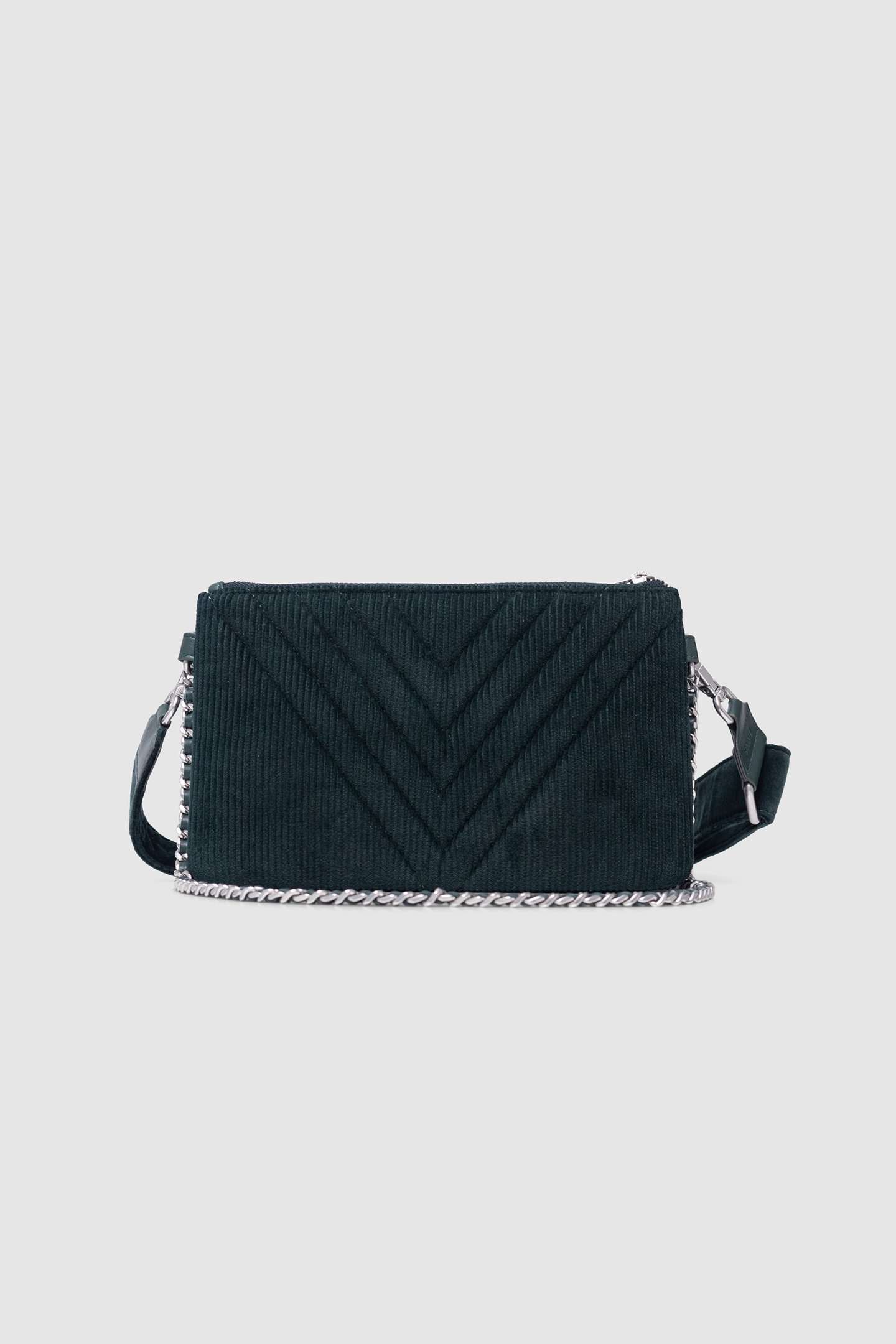 THE 111 BOLIVAR GREEN VELVET QUILTED WOMAN BRITISH GREEN 3