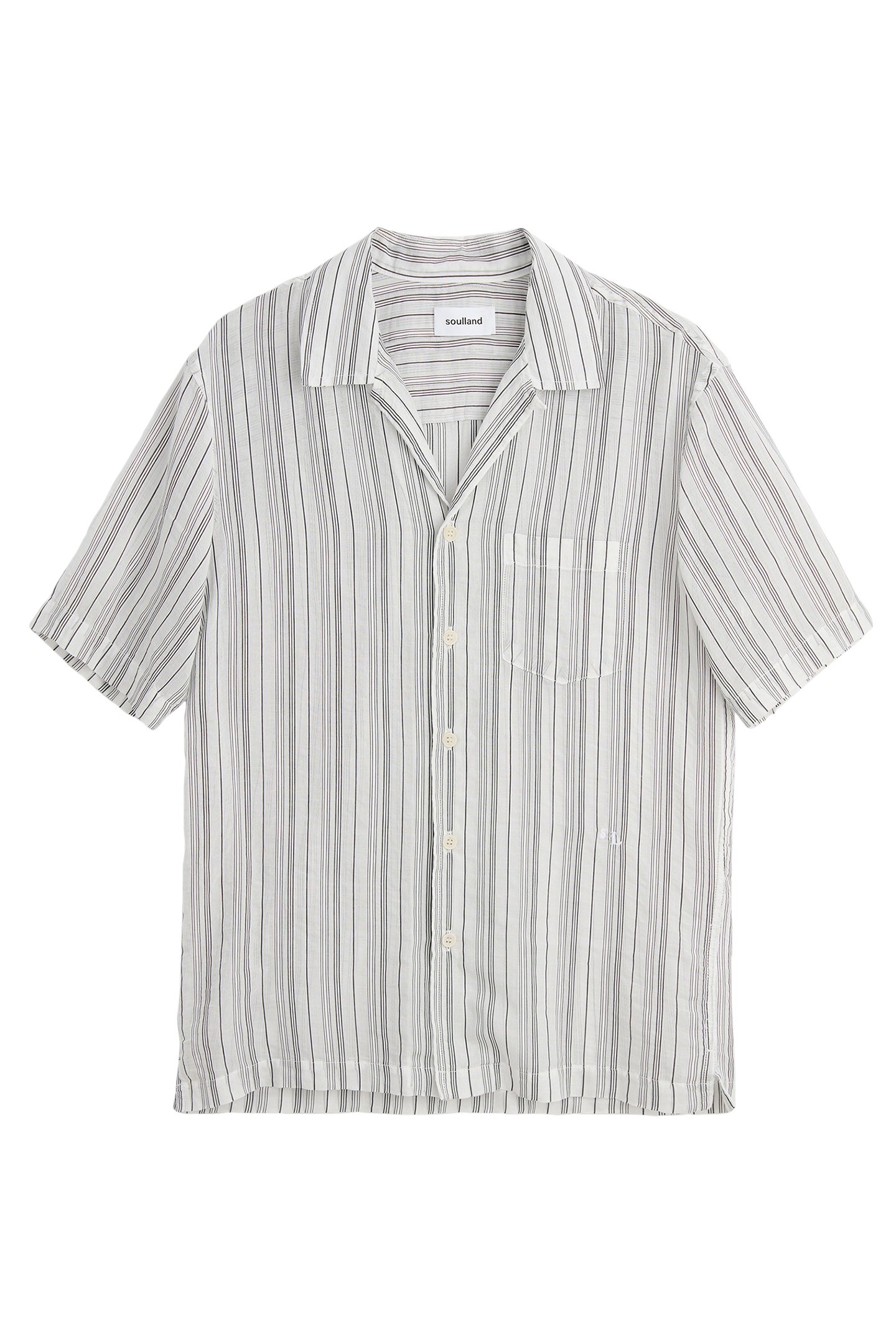 ORSON SHIRT BLACK PINSTRIPE 1