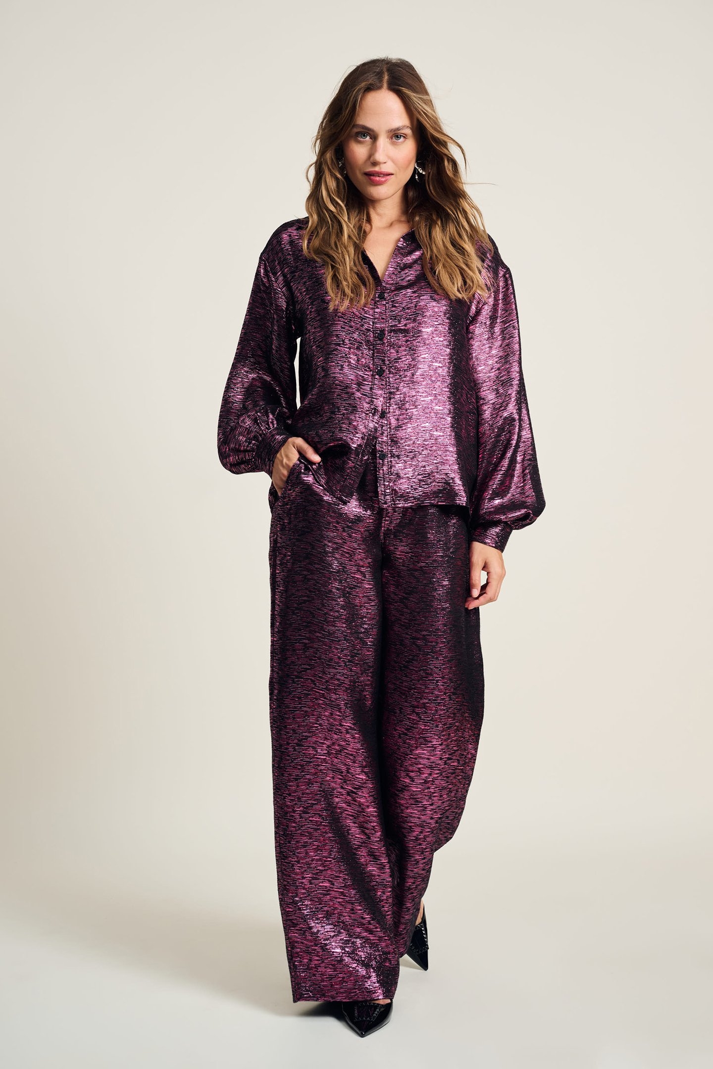 BLOUSE - VIOLET FESTIVE PINK 3