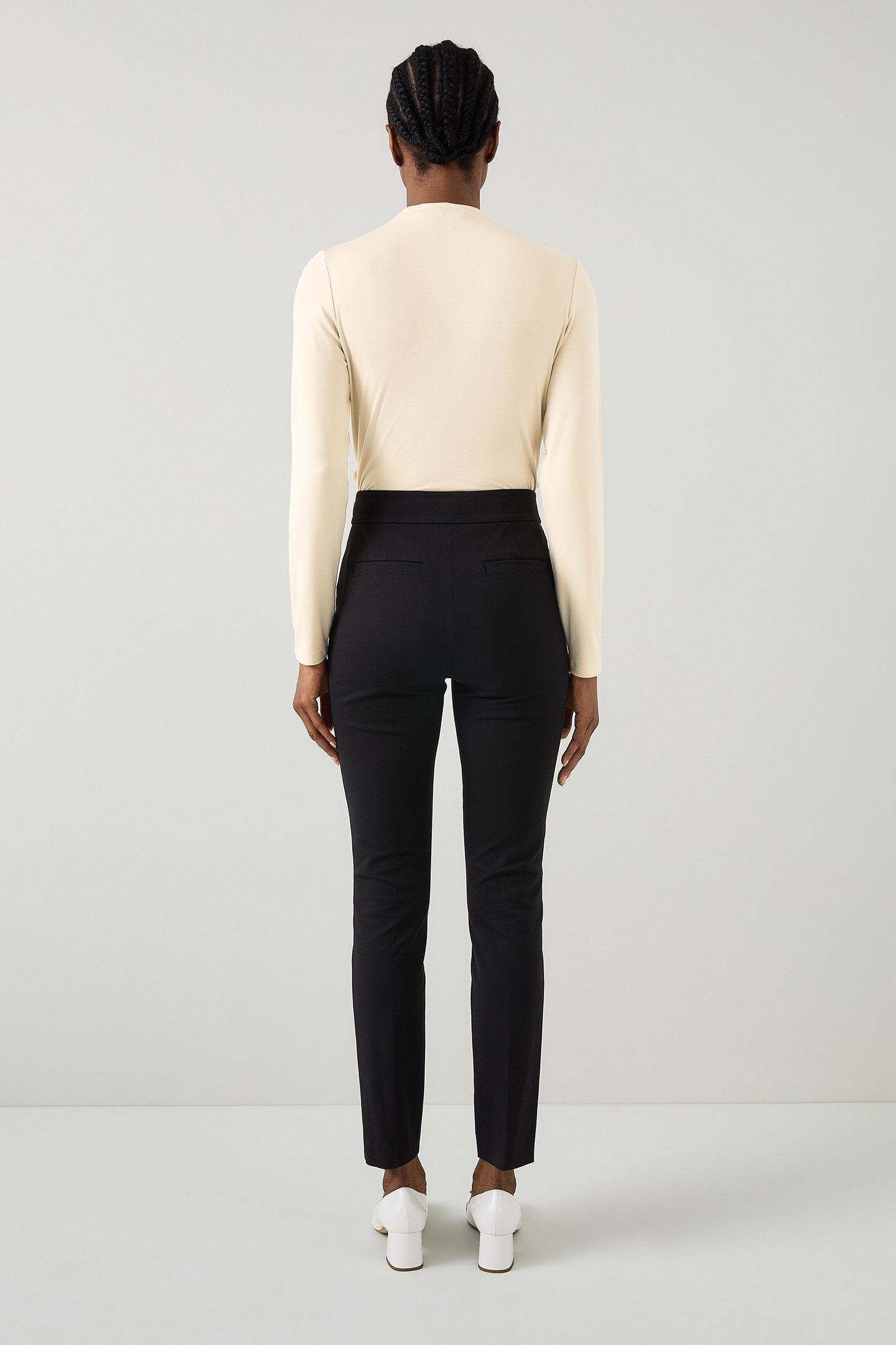 TJ MAE DRAPE JERSEY TOP ECRU 2