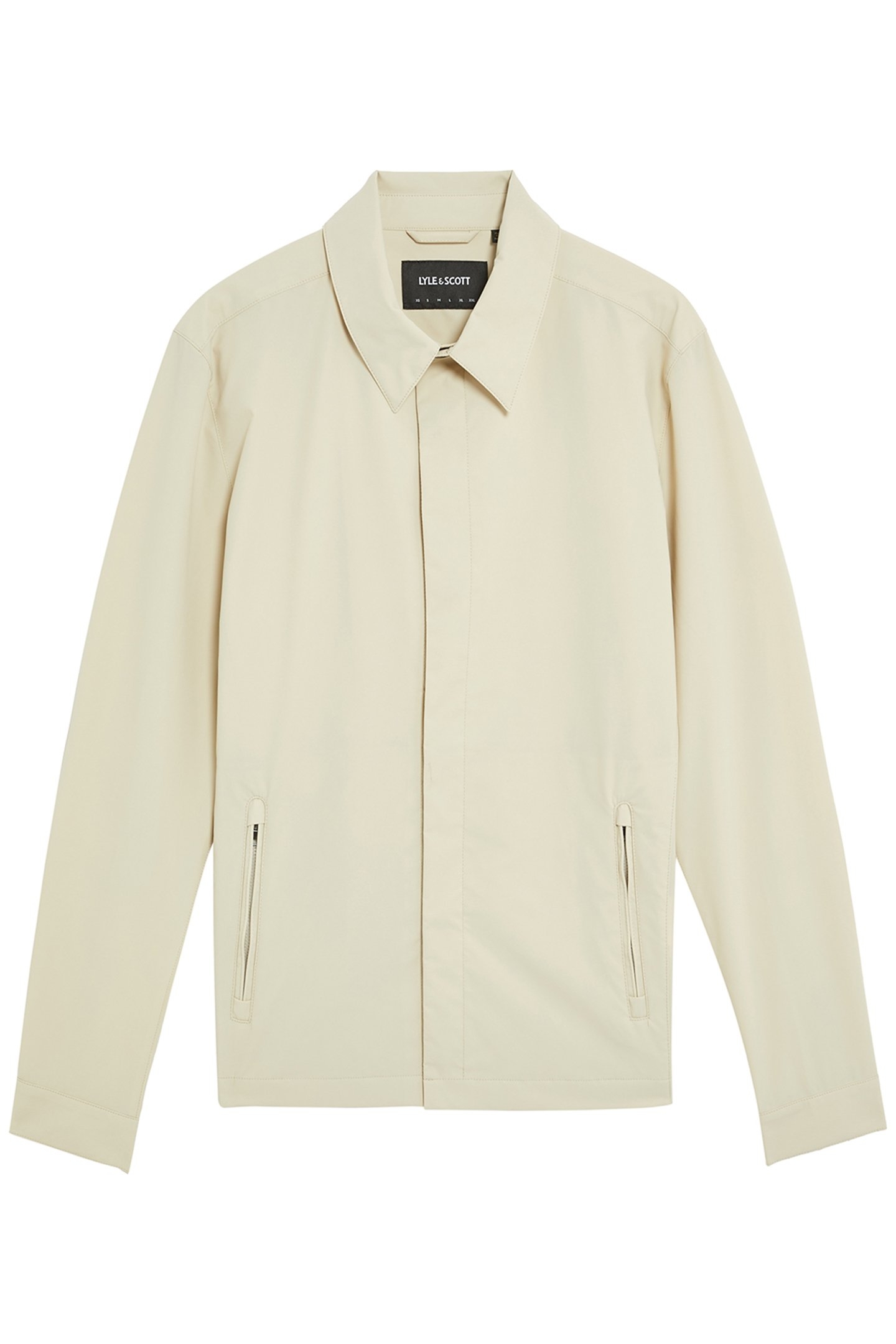 ZIP THROUGH NYLON OVERSHIRT GREY TAUPE 4