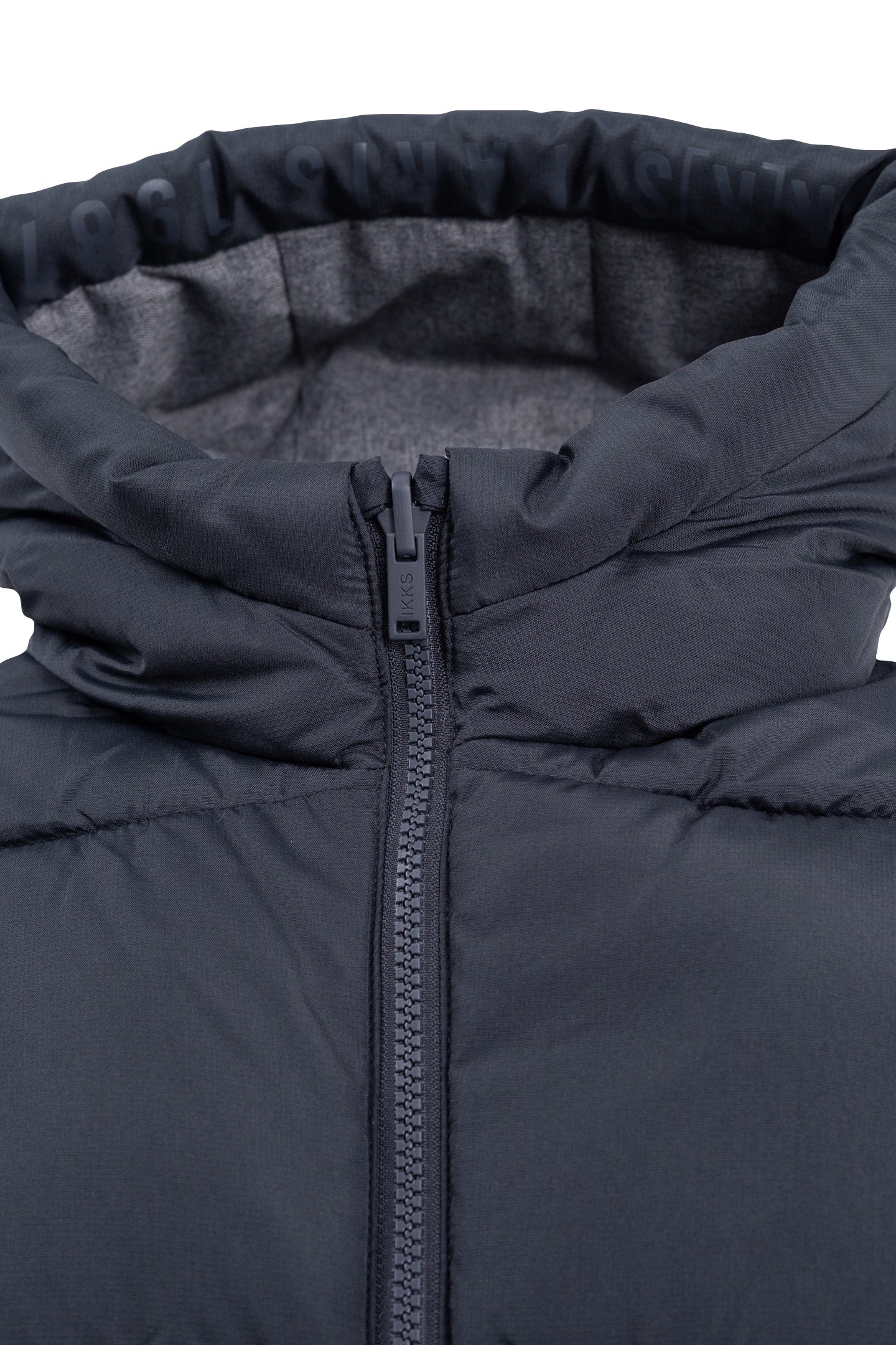 REVERSIBLE LIGHT AND DARK GREY QUILTED PARKA FOR BOYS 5