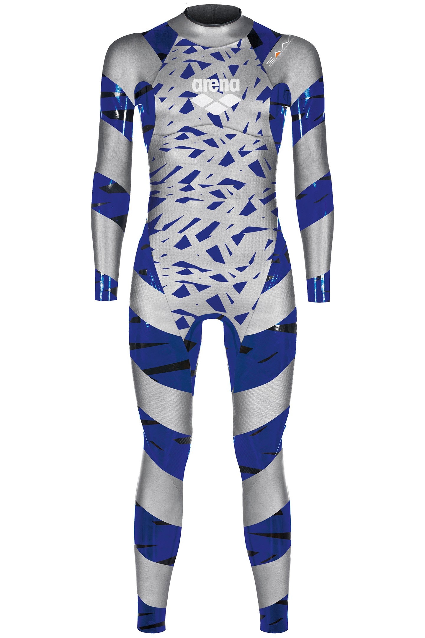 W CARBON WETSUIT SILVER BLUE 3