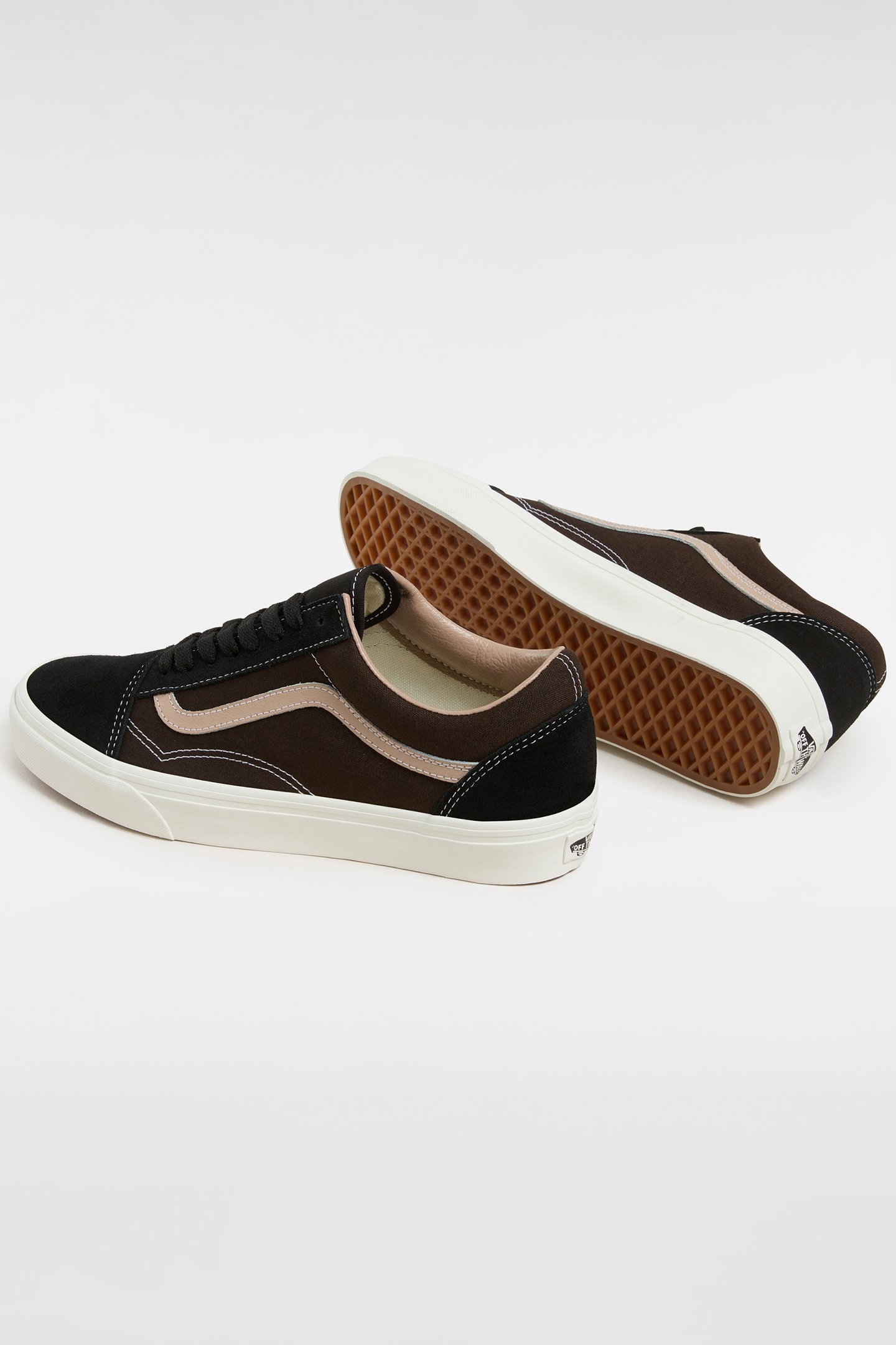 UNISEX OLD SKOOL 2-TONE BLACK/BROWN 3