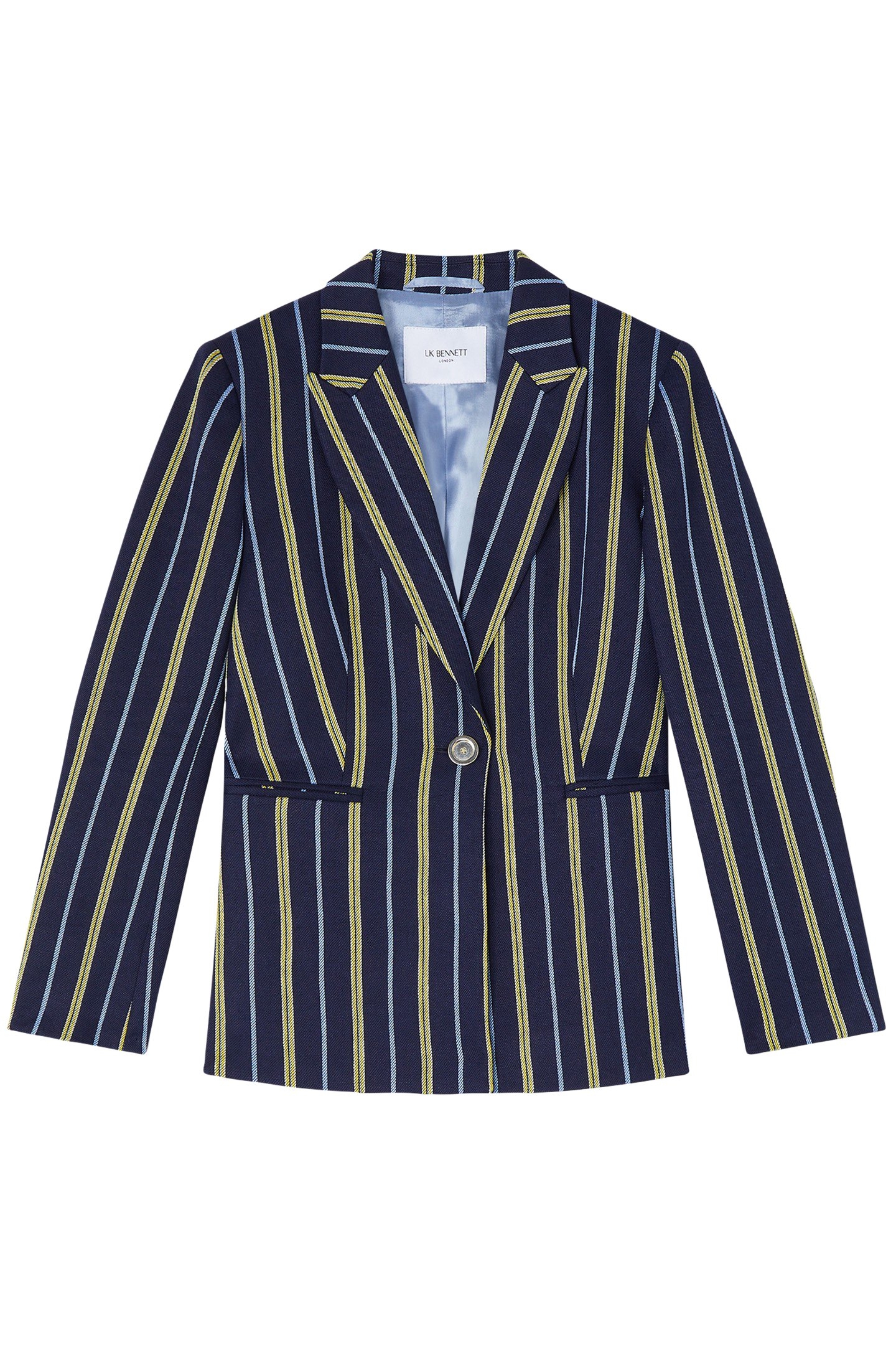 JK MYA STRIPE BLAZER NAVY MULTI 3