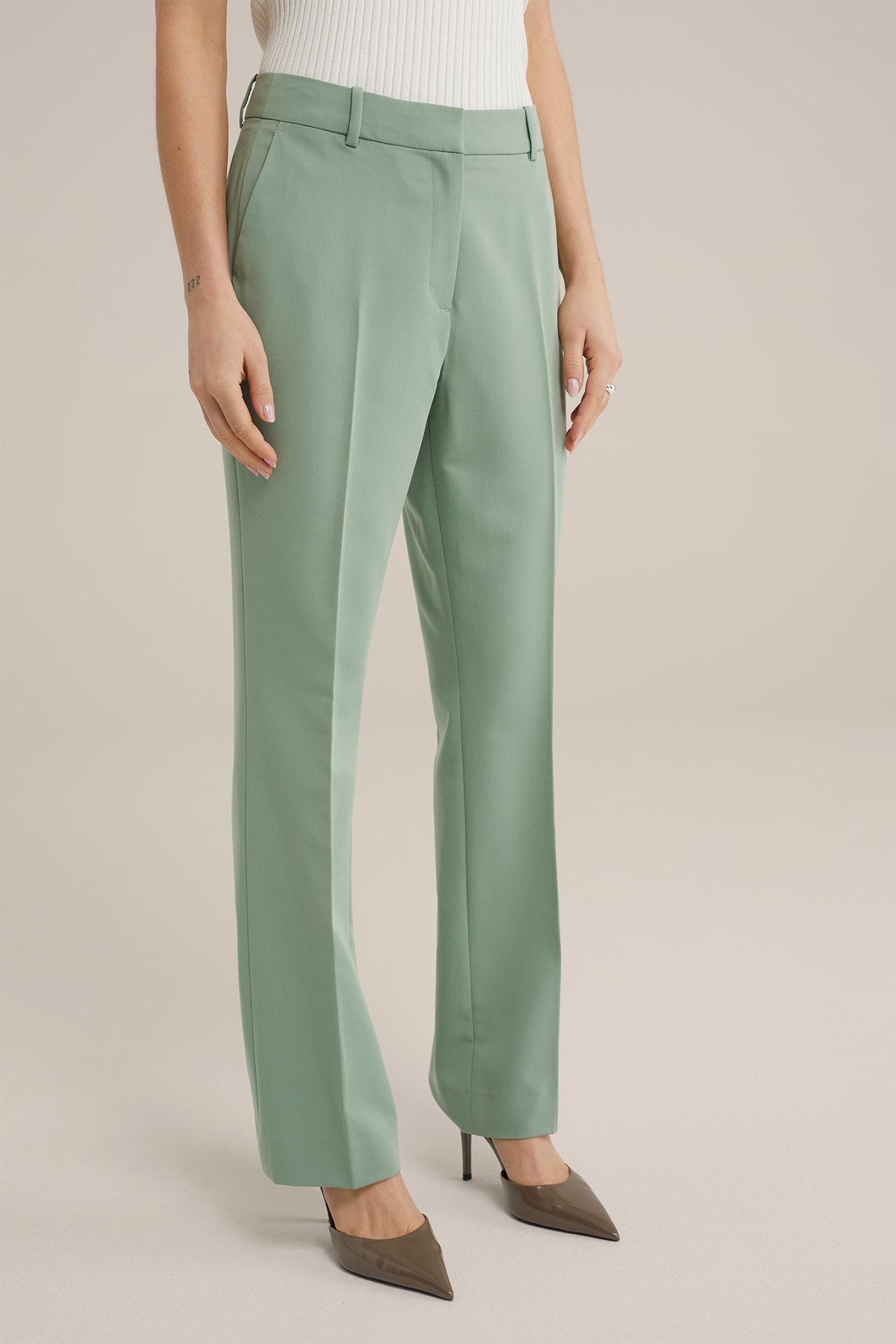 BROEK PASTEL GREEN 1