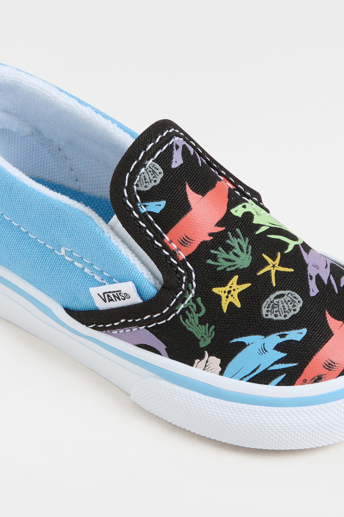 TODDLER SLIP-ON GLOW SHARKS BLUE/MULTI 4