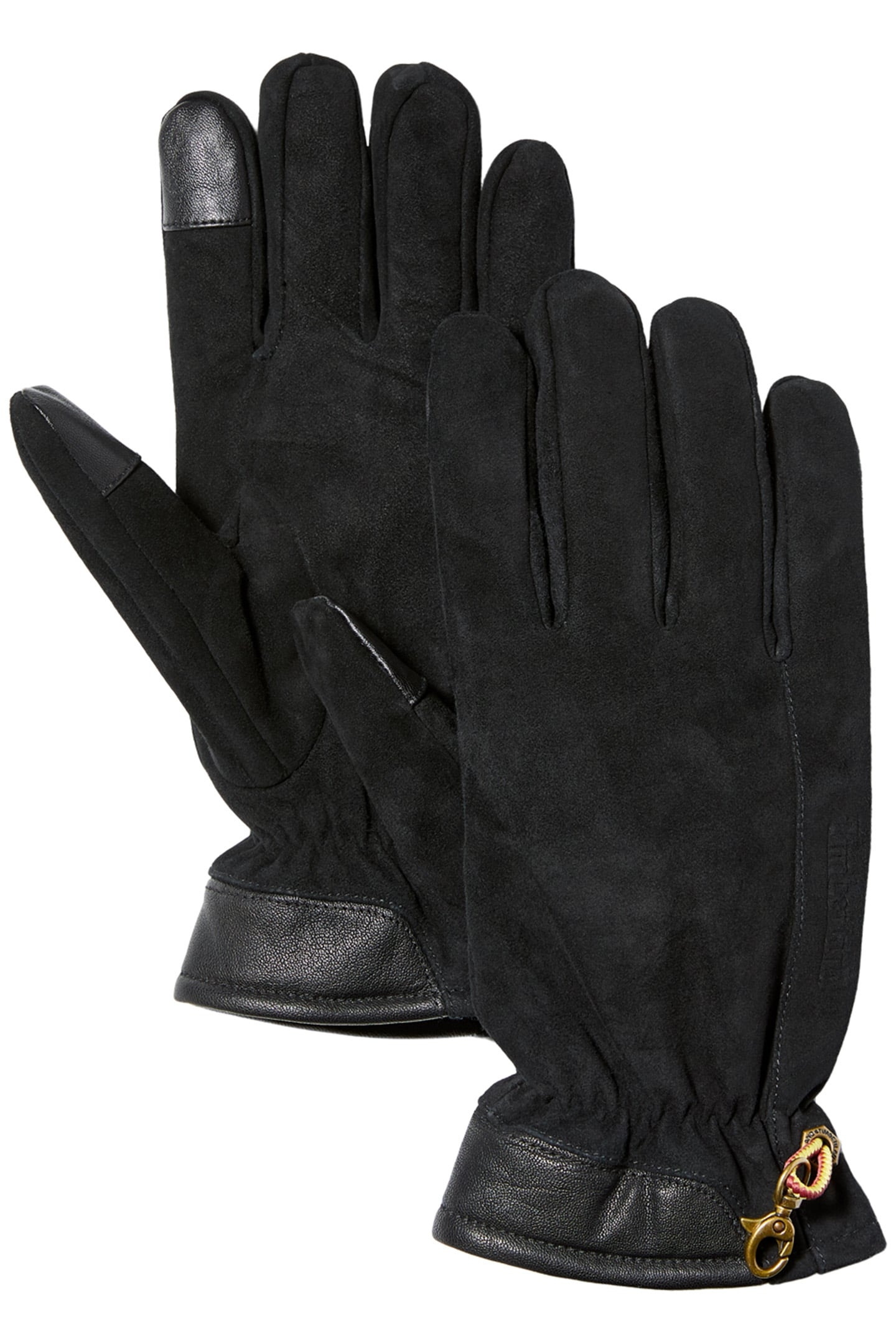 NUBUCK GLOVE TOUCH TIPS BLACK 1
