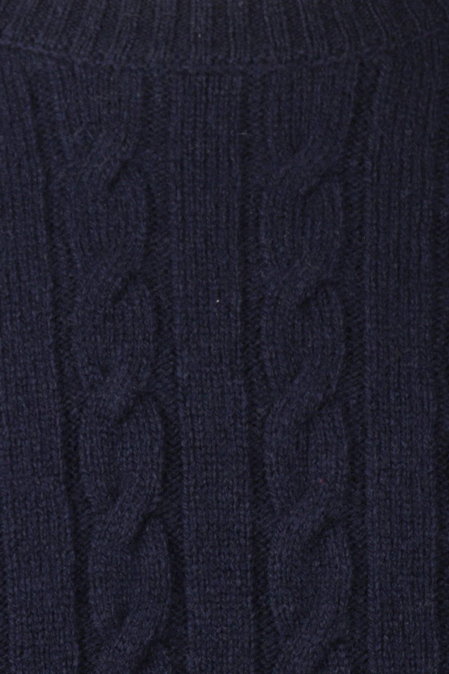 CABLE CREW NECK SWEATER NAVY 3