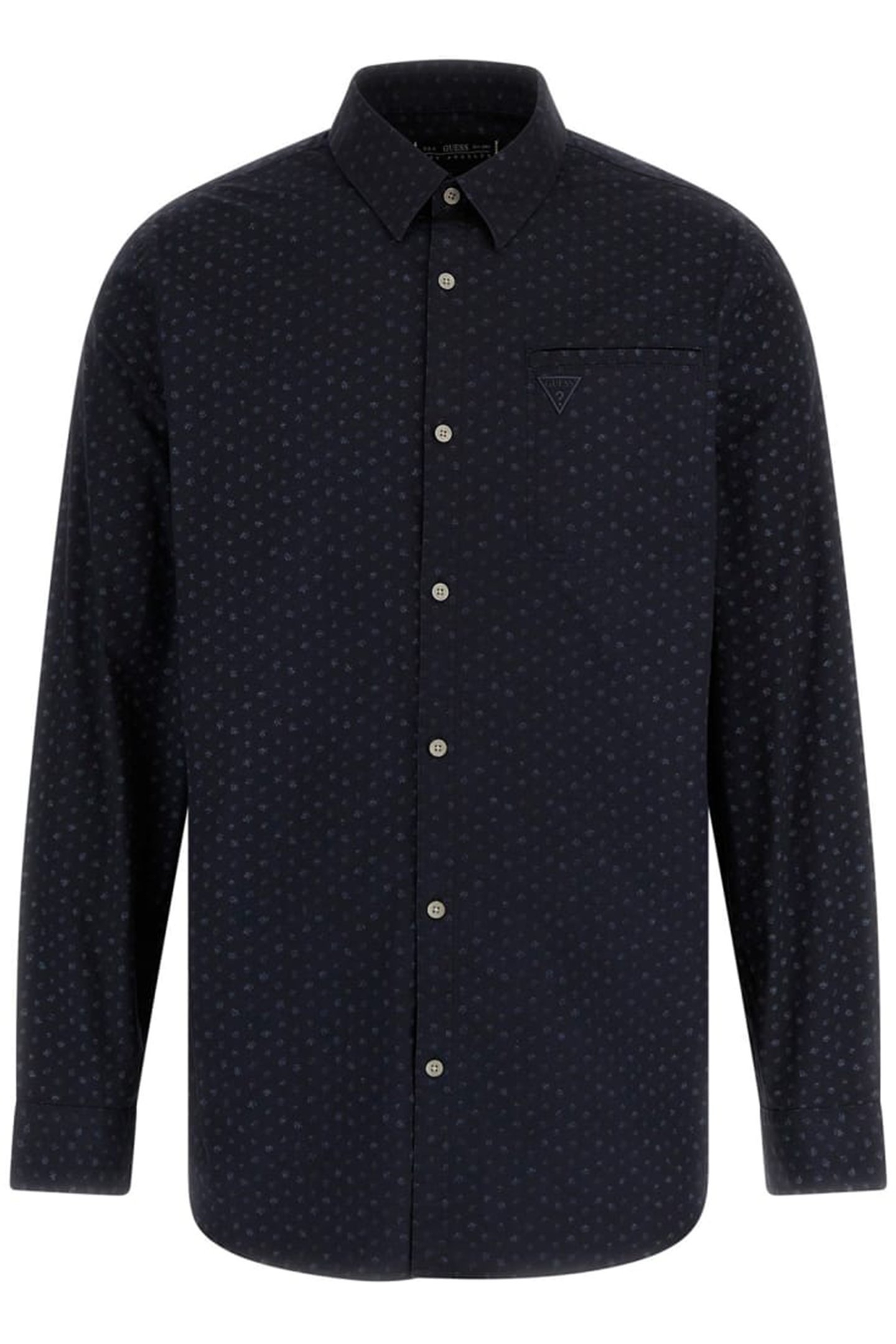 LS COLLIN SHIRT MICRO FLOWER AOP BLU 4