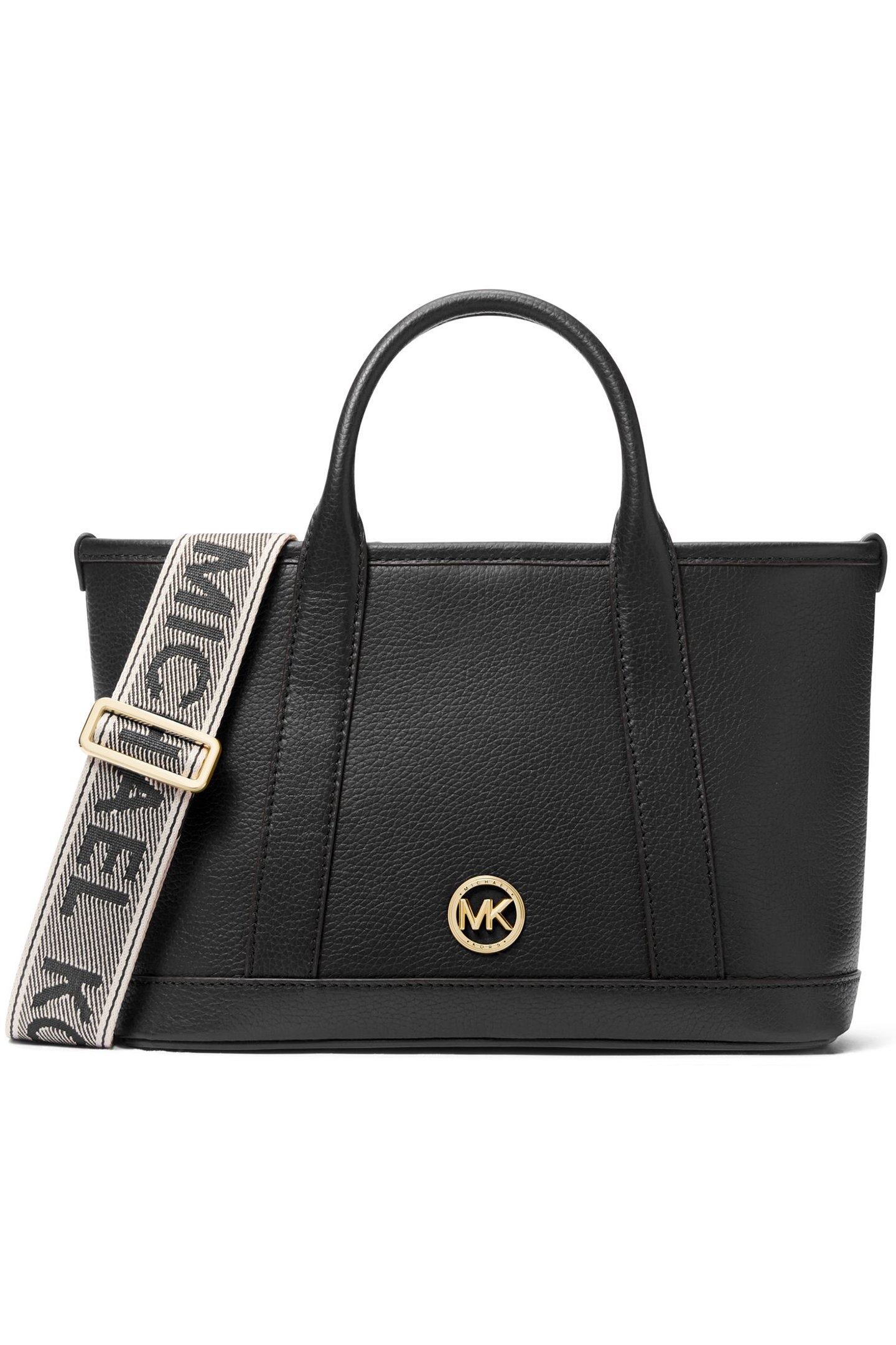 SATCHEL BAG IN BLACK WITH LOGO STRAP 1