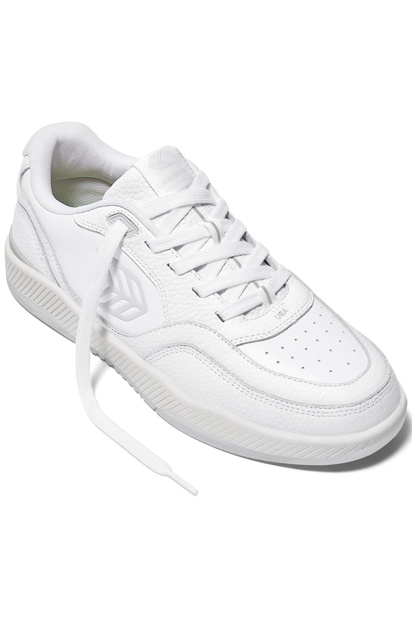 UBA WHITE PREMIUM LEATHER ICE LOGO SNEAKER WHITE 2