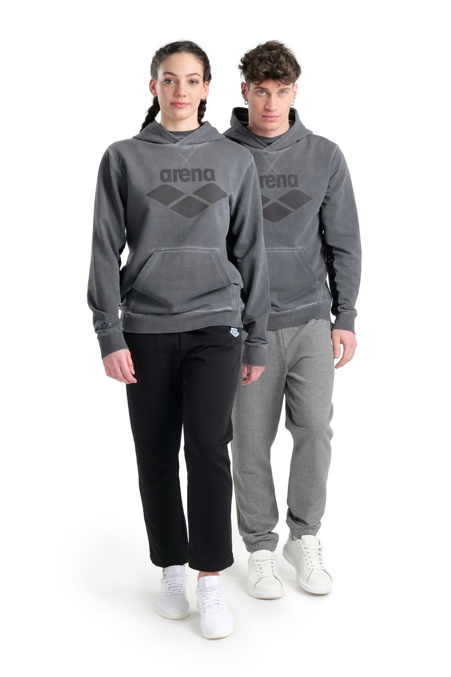 ARENA ICONS HOODIE SWEAT DELAVE BLACK WHITE 5