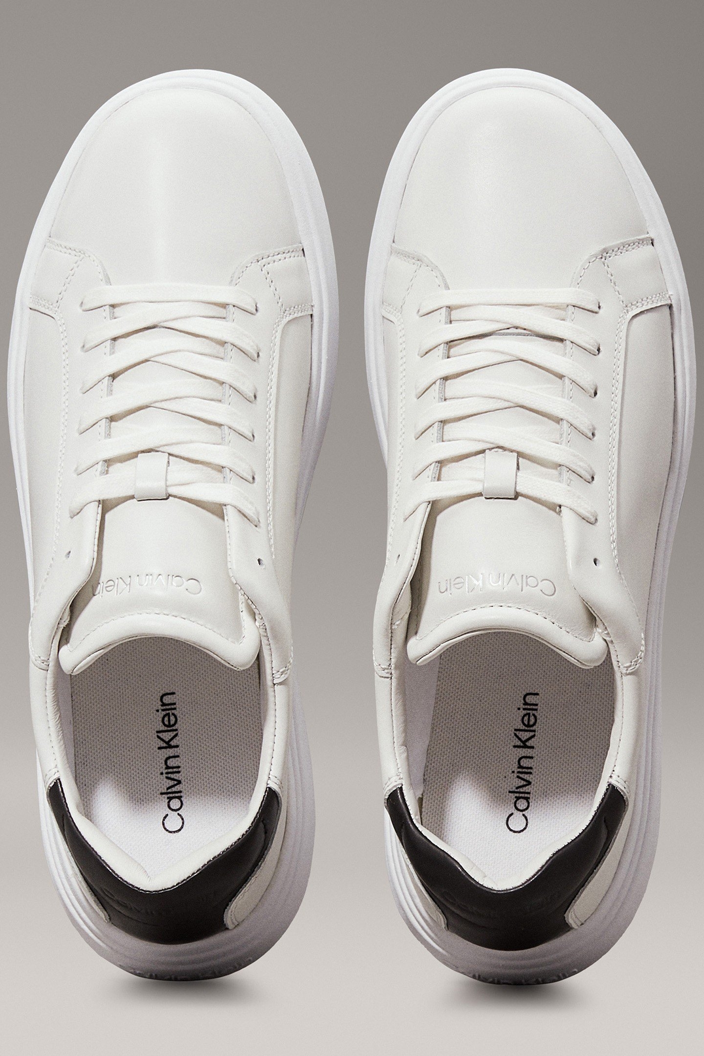LOW TOP LACE UP LEATHER WHITE/BLACK 3