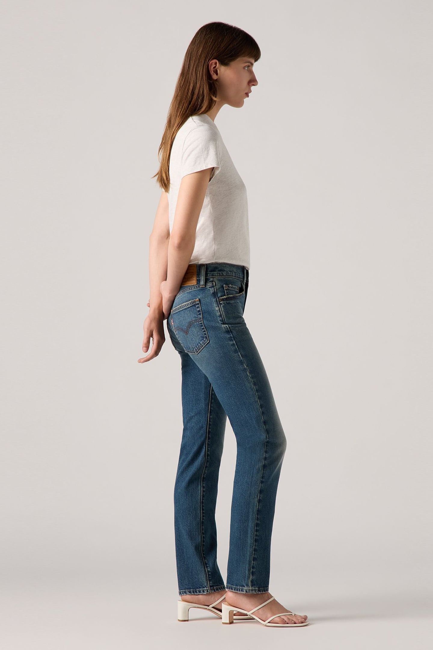 724™ HIGH RISE STRAIGHT JEANS DARK INDIGO 6