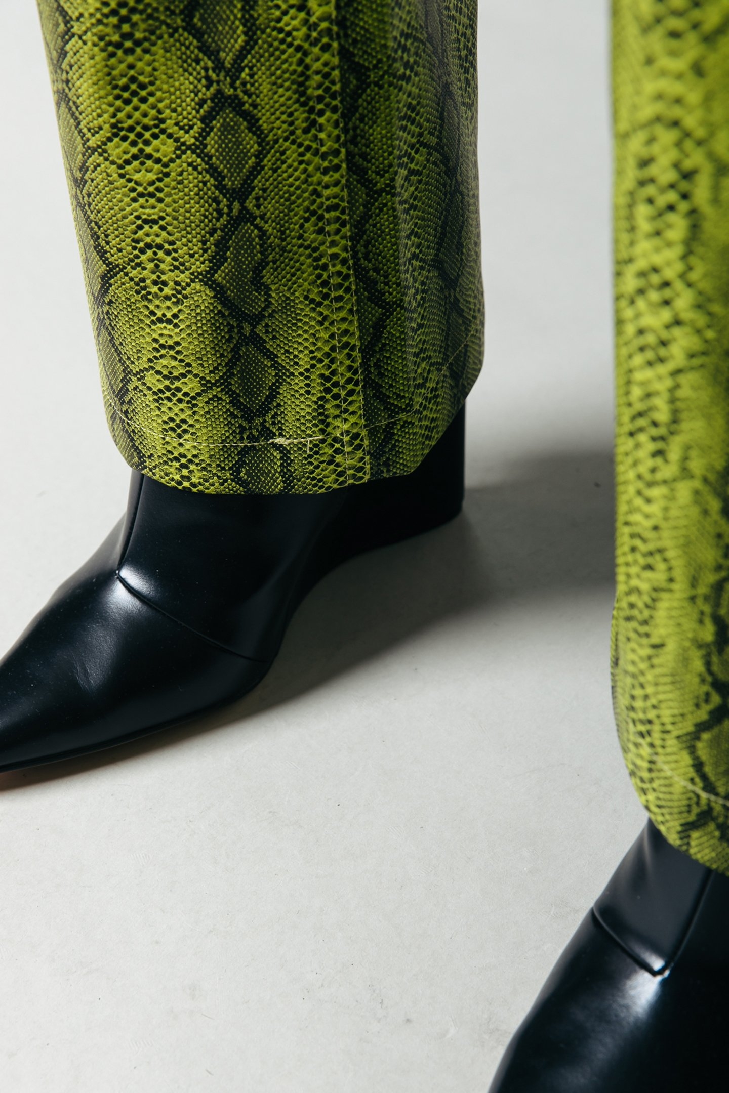 RUSSY SNAKE 5 POCKET HIGH WAIST PANTS NEON LIME 6