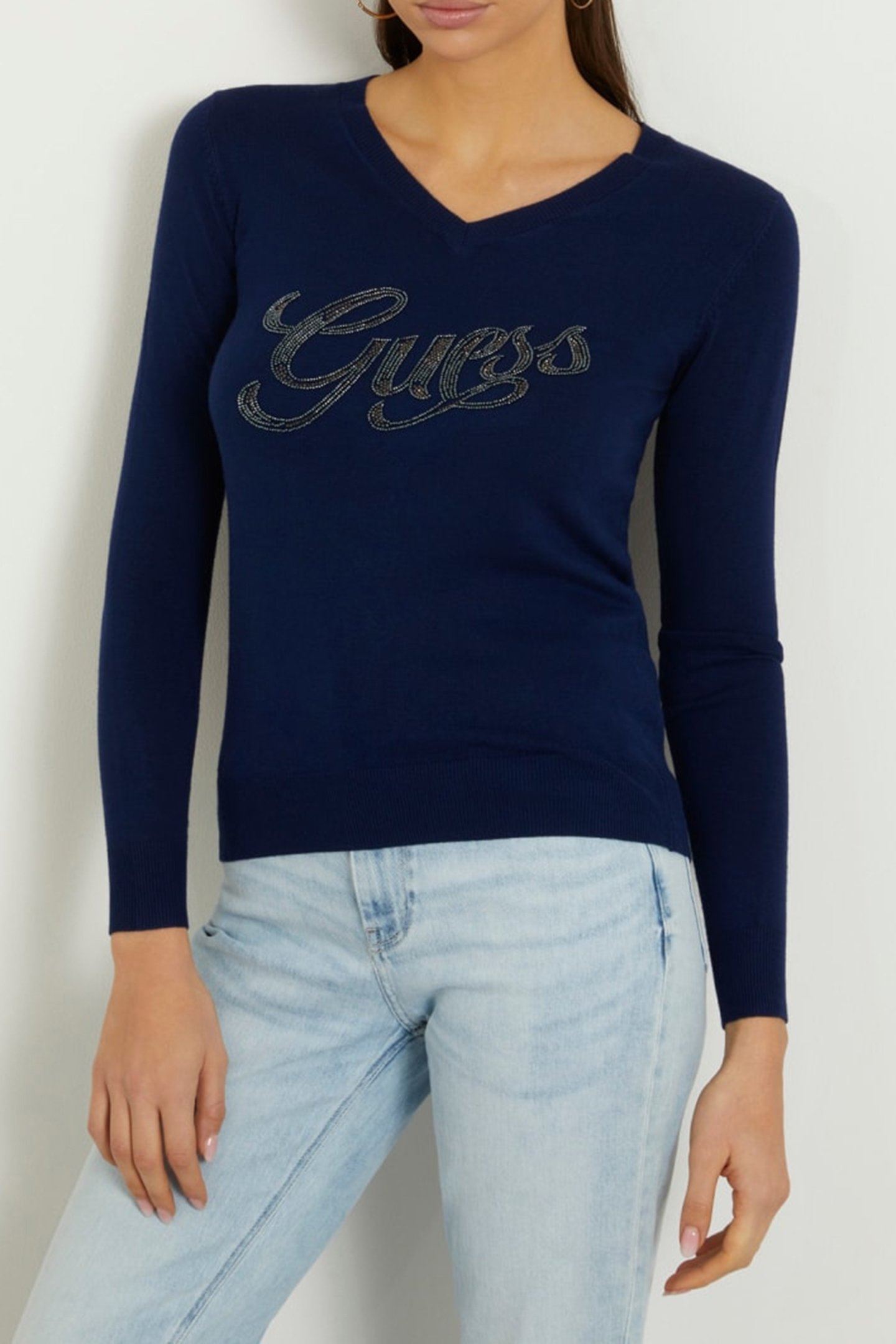 MYLA LOGO VN LS SWTR CAVE BLUE 1