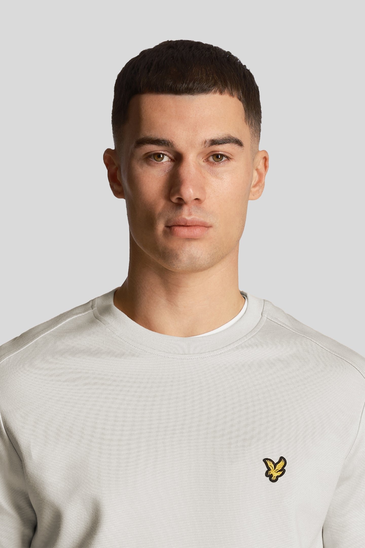 CREW NECK FLY FLEECE PEBBLE 5