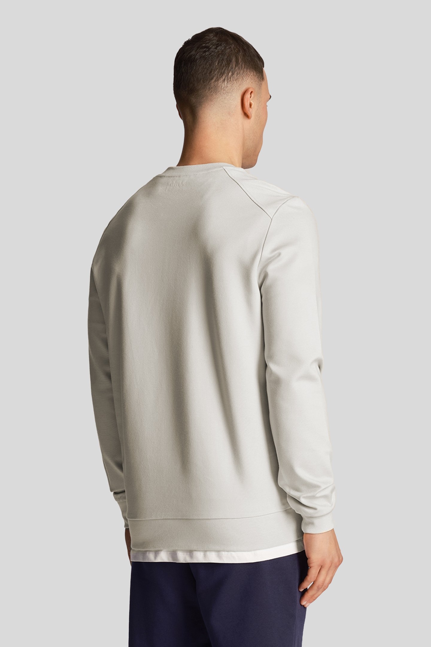 CREW NECK FLY FLEECE PEBBLE 2