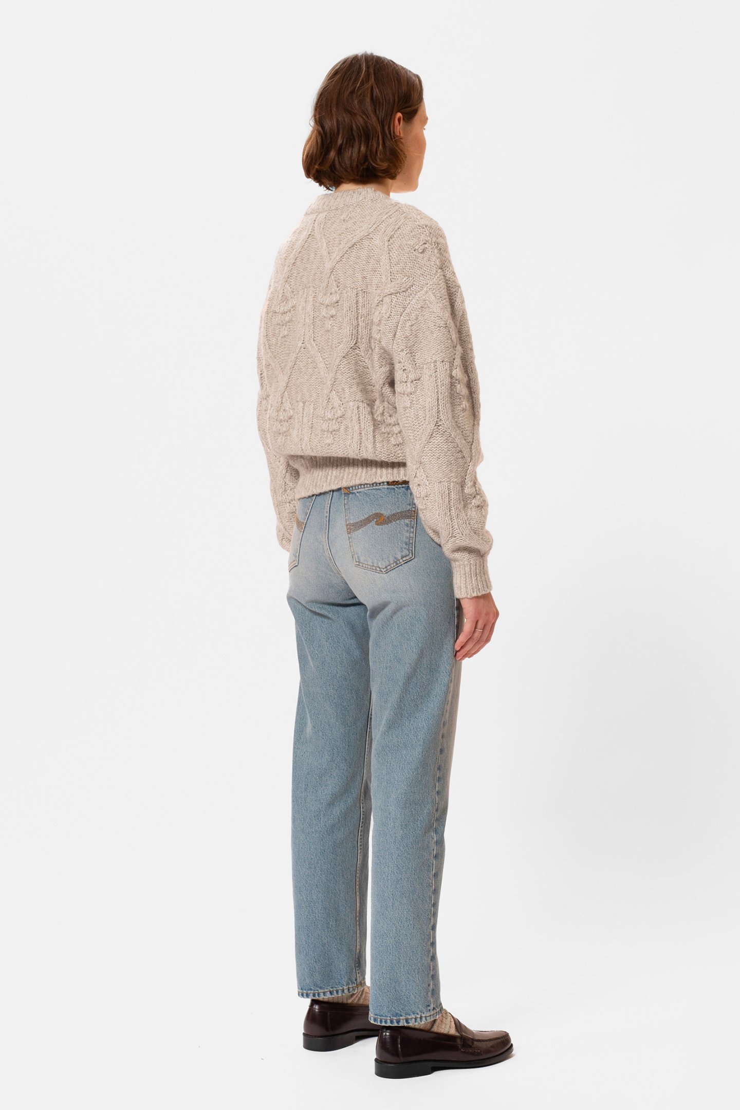 ELSA CABLE KNIT OAT 2