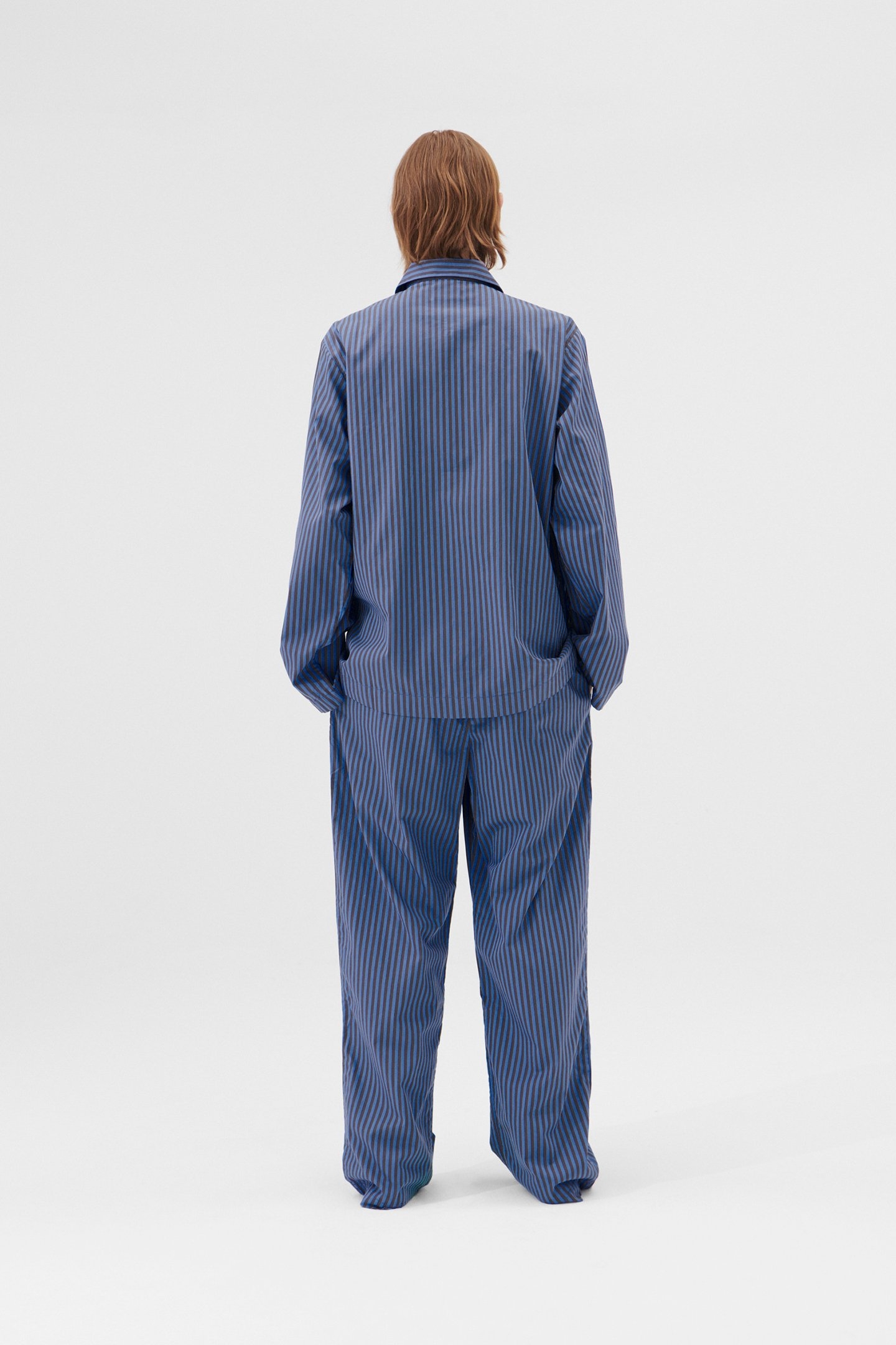 UNISEX POPLIN PYJAMAS SHIRT VERNEUIL STRIPES 2