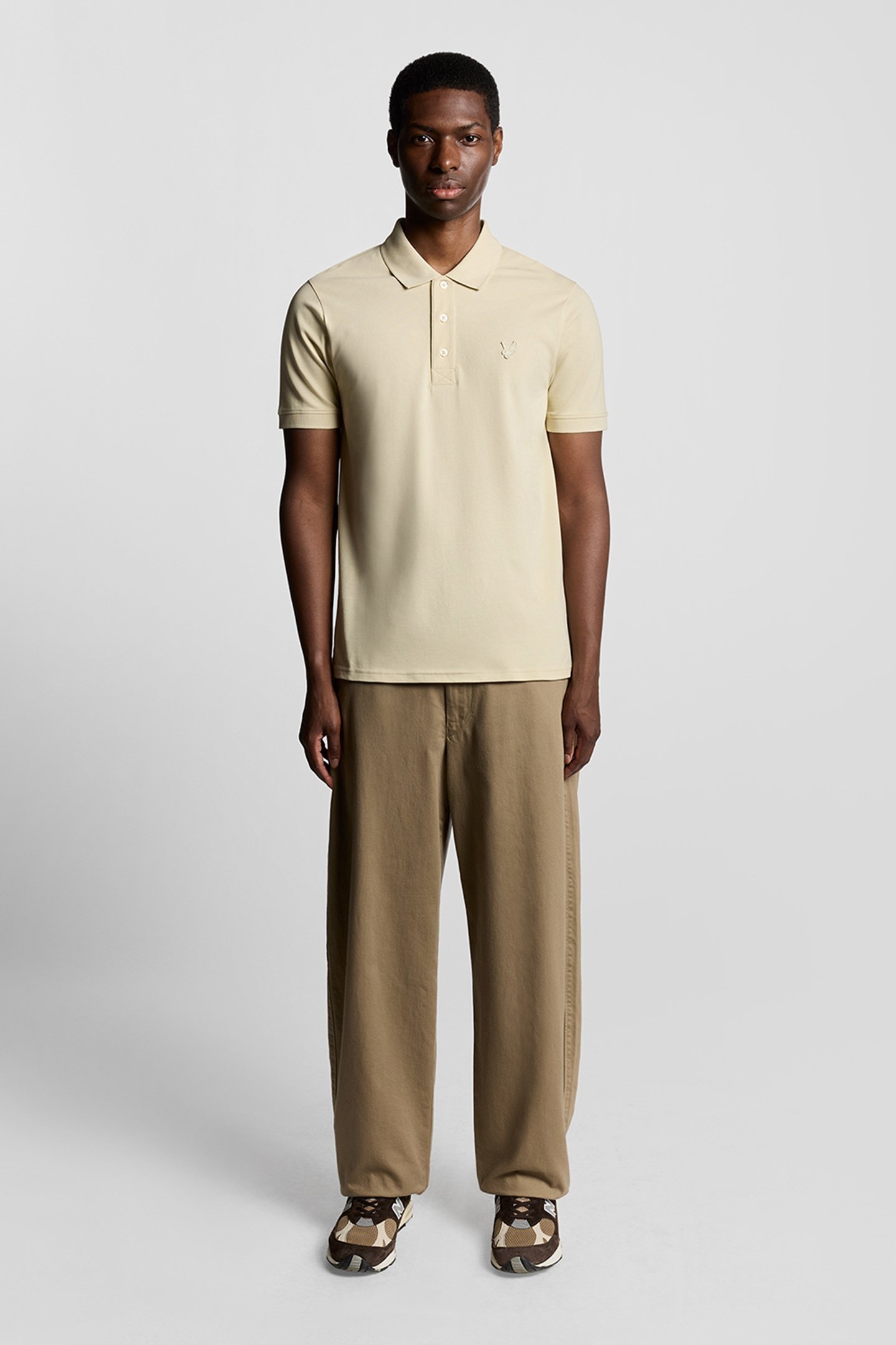 SUPERFINE POLO SHIRT PALE BRASS 3