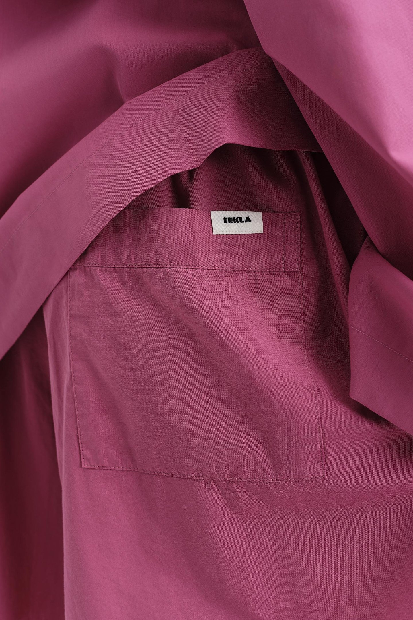 UNISEX POPLIN PYJAMAS SHORTS LINGONBERRY 5